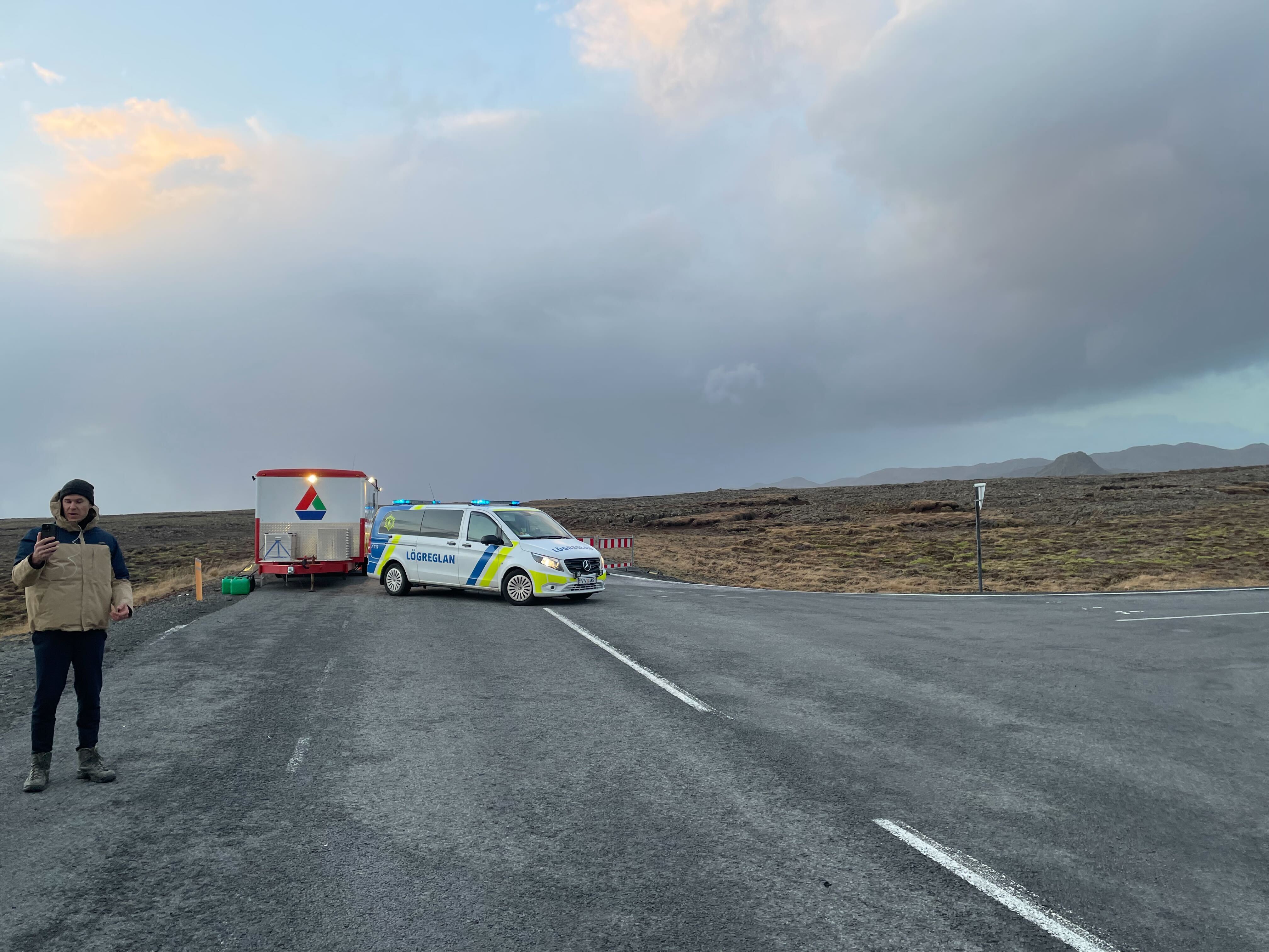 <p>Officials prevent travellers from moving closer to the danger zone</p>