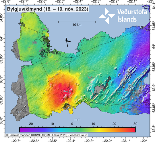 <p>Iceland Met Office map showing earthquake activity near the Blue Lagoon</p>