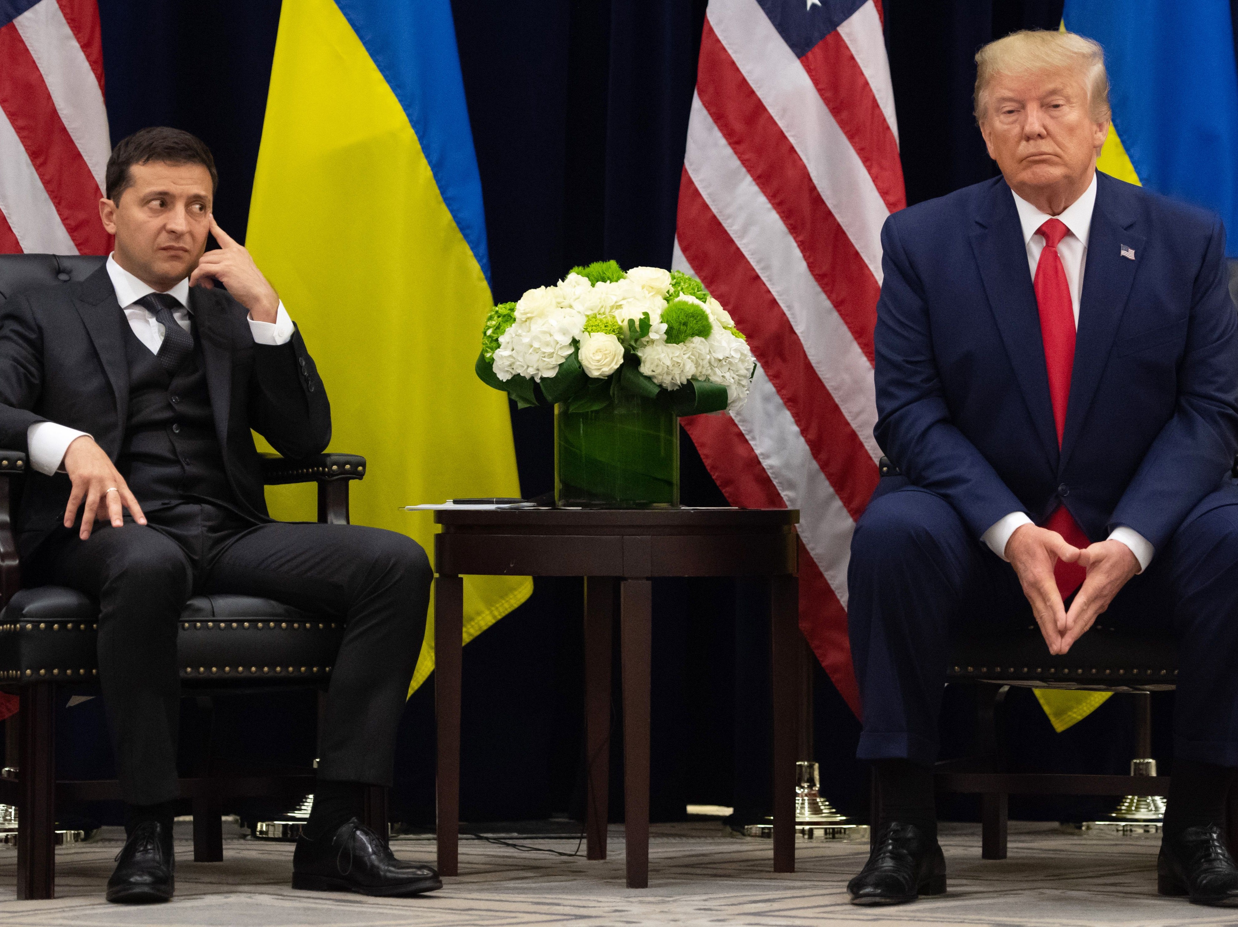 <p>While president, Donald Trump tried to pressure Volodymyr Zelensky into announcing an investigation into the Biden family </p>