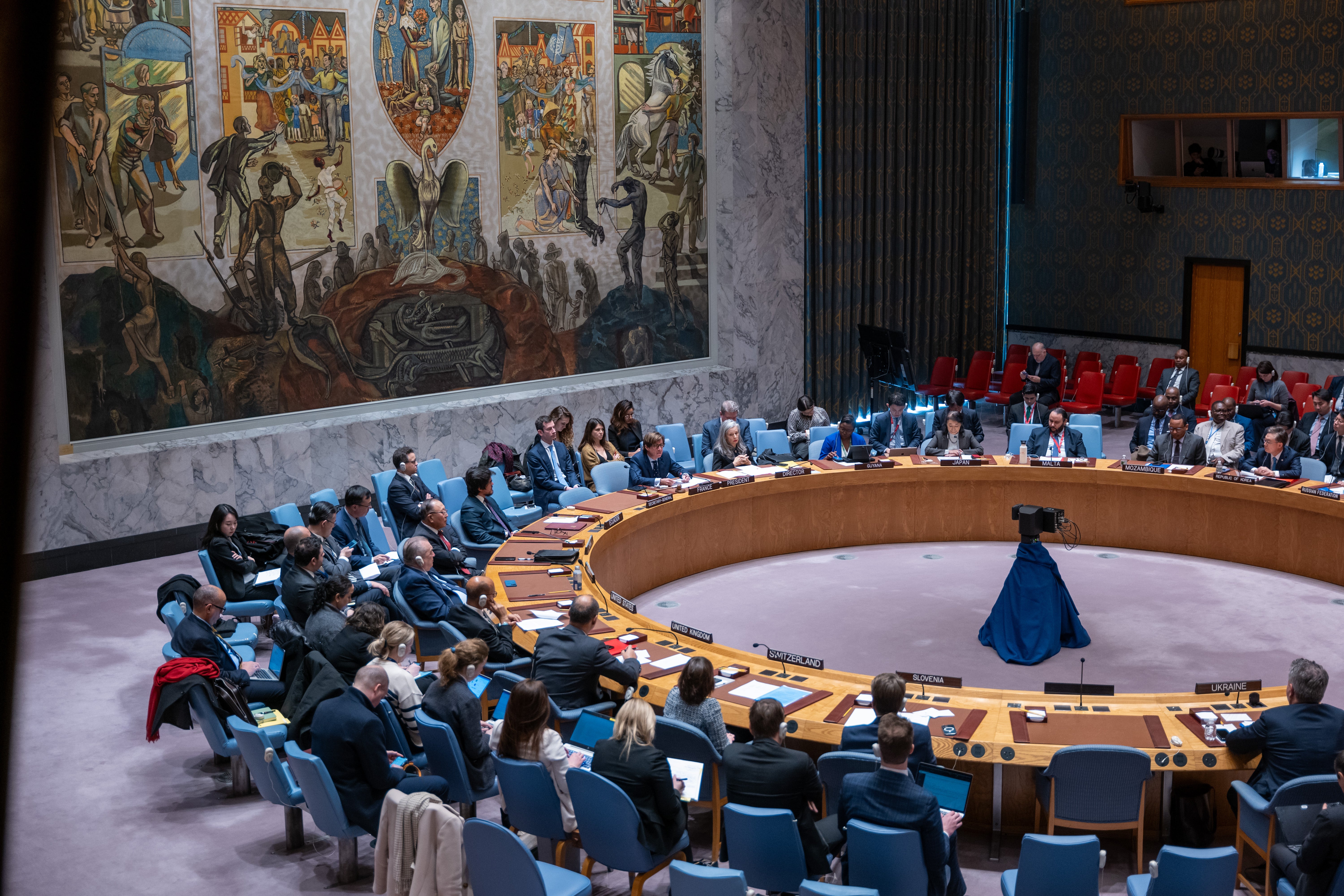 

<p> Delegates attend a Security Council meeting on International Security and Ukraine on Monday at the United Nations in New York City</p>
<p>” height=”4000″ width=”6000″ layout=”responsive” i-amphtml-layout=”responsive”><i-amphtml-sizer slot=