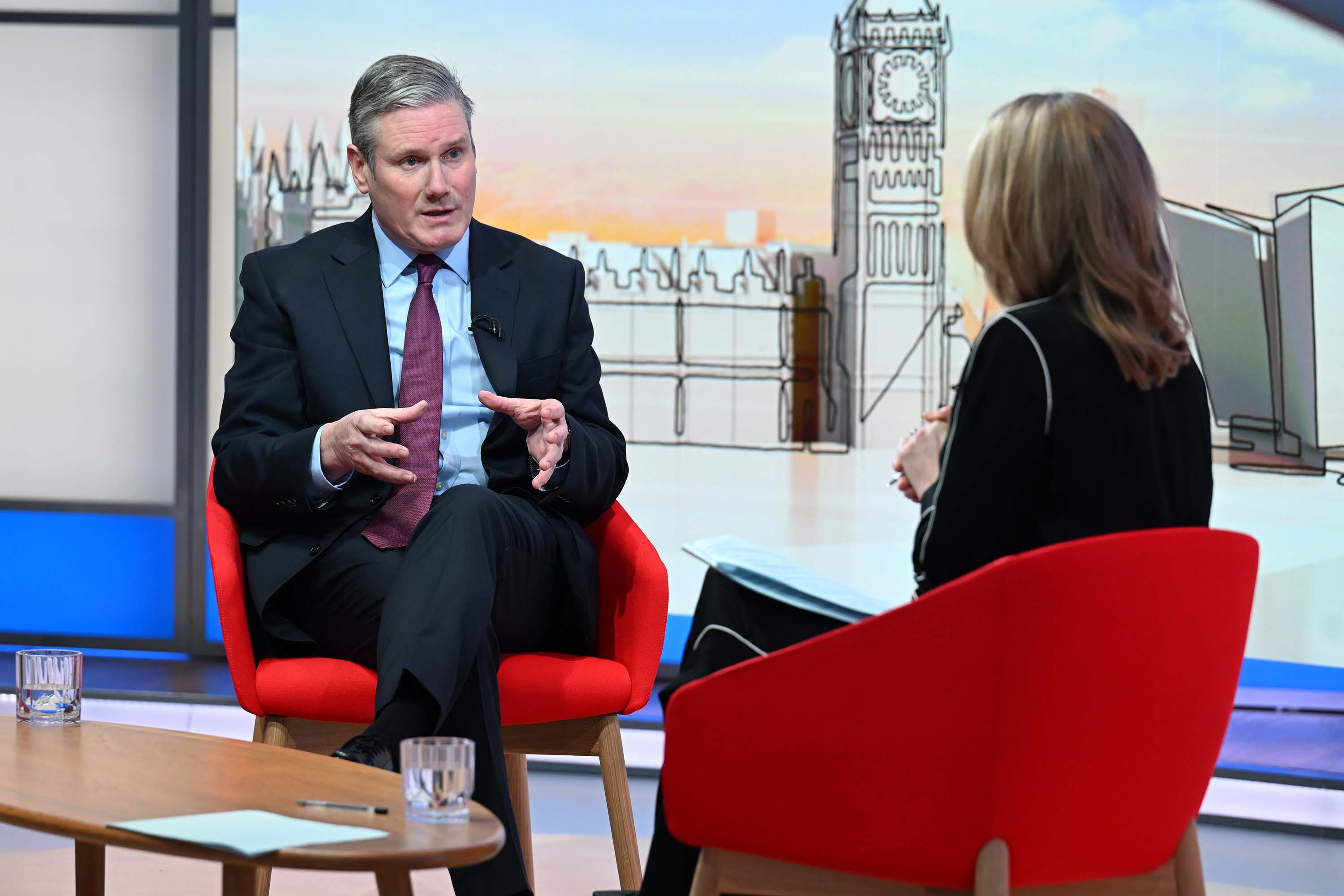 

<p>Labour leader Sir Keir Starmer has again weakened his pledges (Jeff Overs/BBC/PA)</p>
<p>” height=”2000″ width=”3000″ layout=”responsive” i-amphtml-layout=”responsive”><i-amphtml-sizer slot=