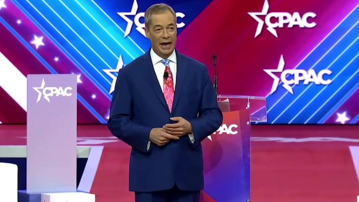Nigel Farage delivers a passionate speech about the challenges facing the banking industry at the American CPAC conference.
