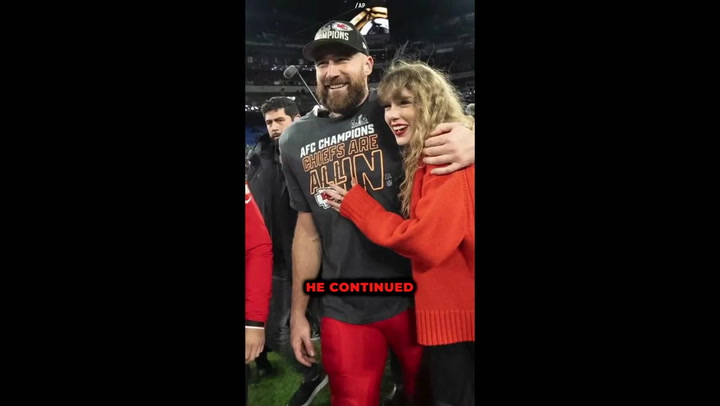 Travis Kelce makes a lighthearted remark about the expenses of having friends and family attend the Super Bowl.