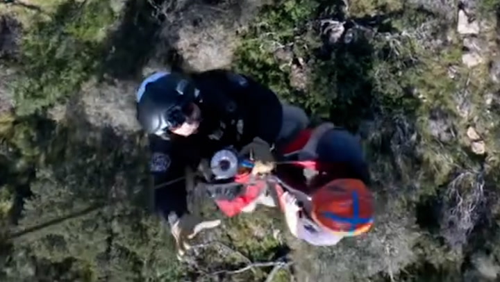A lone hiker who was injured was safely airlifted from Napa County in California.