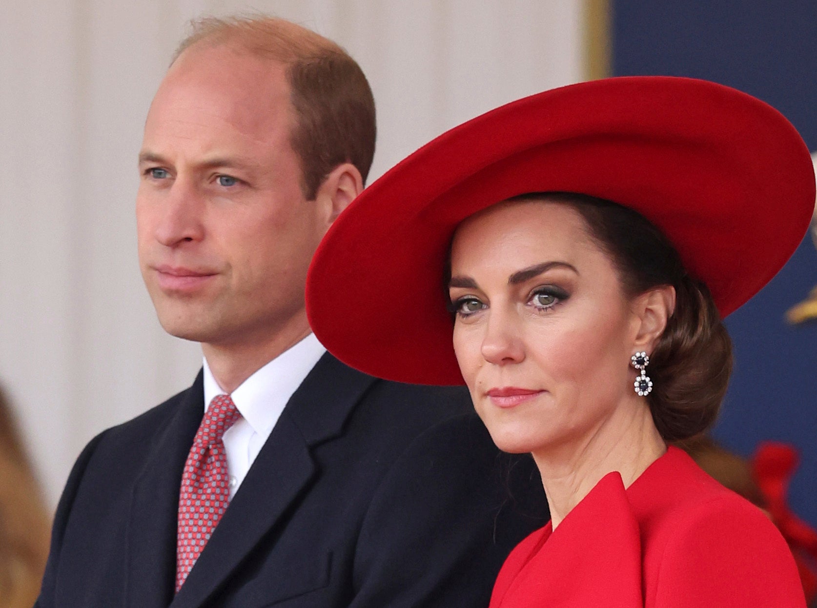 

<p>FILE – Britain’s Prince William, left, and Britain’s Kate, Princess of Wales, attend a ceremonial welcome for the President and the First Lady of the Republic of Korea at Horse Guards Parade in London</p>
<p>” height=”1246″ width=”1674″ layout=”responsive” i-amphtml-layout=”responsive”><i-amphtml-sizer slot=