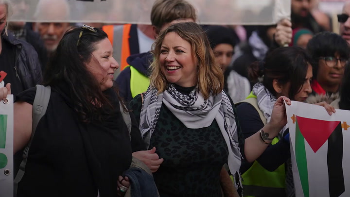 Charlotte Church participated in a pro-Palestine protest, advocating for a ceasefire in Gaza.