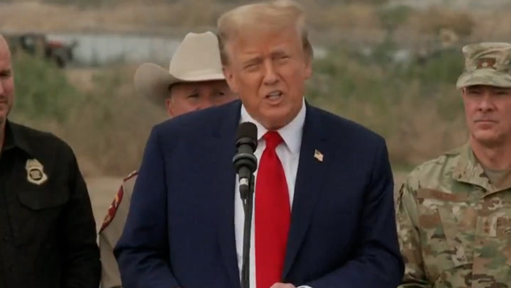 During a visit to Texas, Donald Trump referred to migrants as 'illegal aliens'.