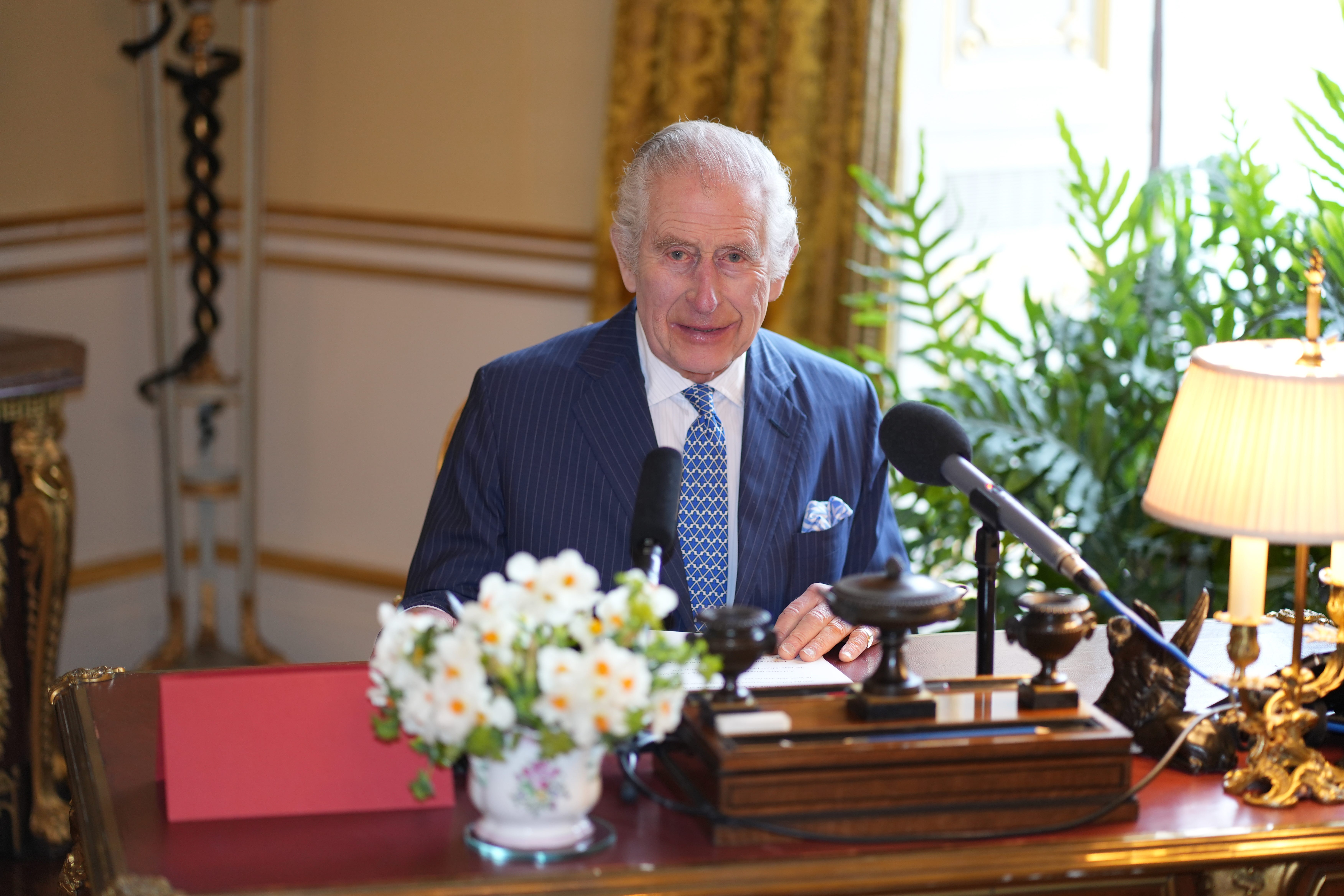 

<p>The King made the recording ahead of the Royal Maundy Service (BBC/Sky/ITV News)</p>
<p>” height=”4672″ width=”7008″ layout=”responsive” i-amphtml-layout=”responsive”><i-amphtml-sizer slot=