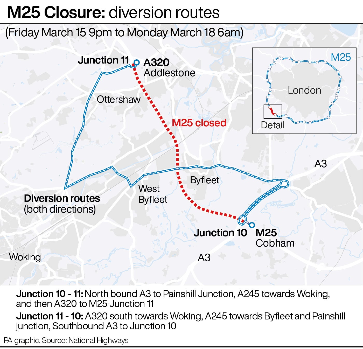 

<p>A map of the M25 Closure diversion routes</p>
<p>” height=”1346″ width=”1400″ layout=”responsive” i-amphtml-layout=”responsive”><i-amphtml-sizer slot=