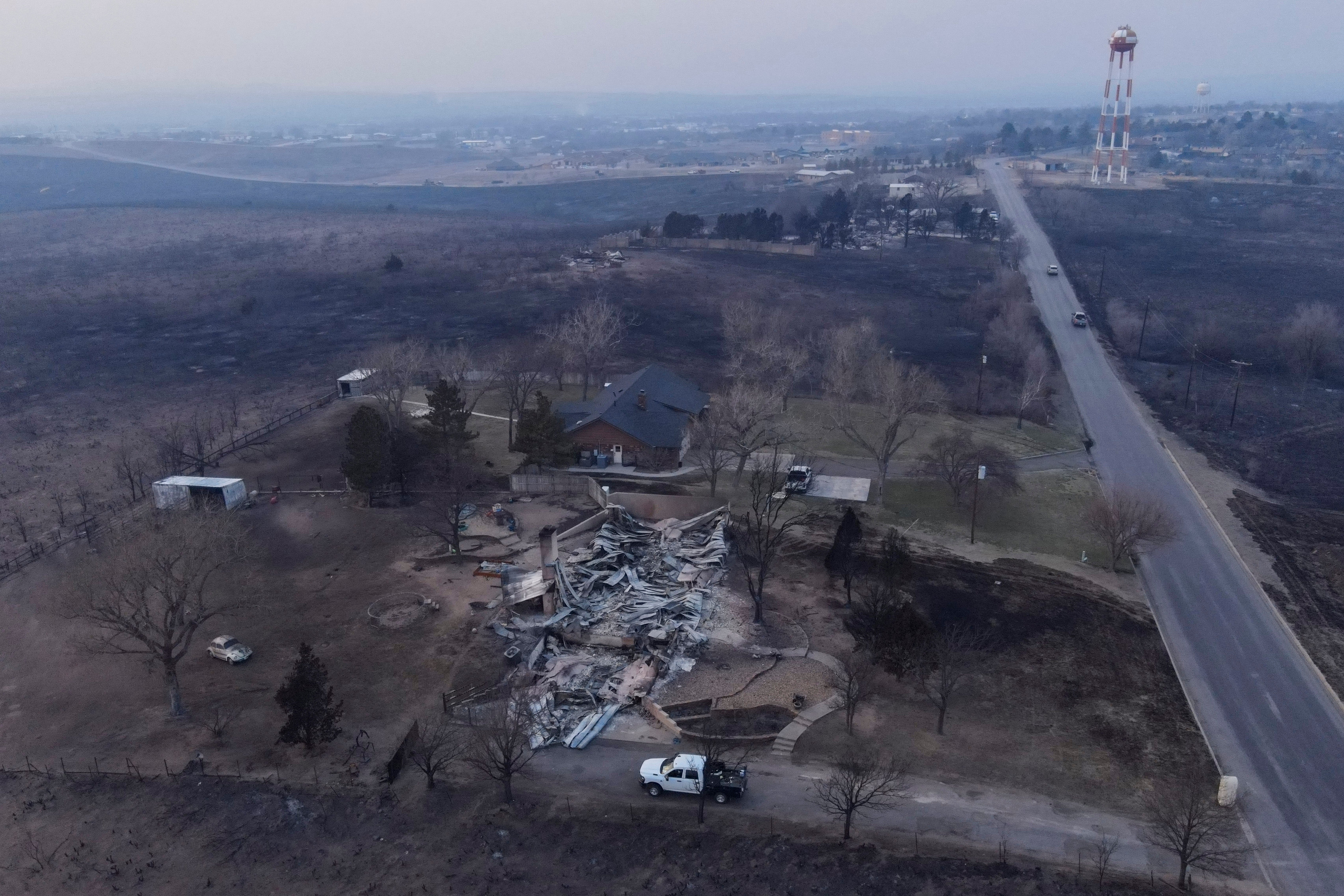 

<p>Damaged property burned by wildfires near Canadian, Texas </p>
<p>” height=”4546″ width=”6819″ layout=”responsive” i-amphtml-layout=”responsive”><i-amphtml-sizer slot=