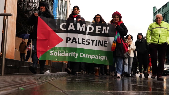 Protesters supporting Palestine reject accusations of extremism following a warning from Chancellor Rishi Sunak.