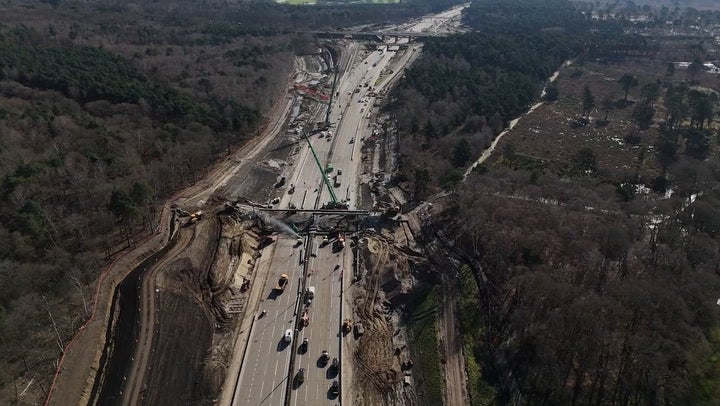 

<p>Watch: M25 drone footage shows workers demolishing bridge as motorway remains closed.</p>
<p>” height=”406″ width=”720″ layout=”responsive” i-amphtml-layout=”responsive”><i-amphtml-sizer slot=