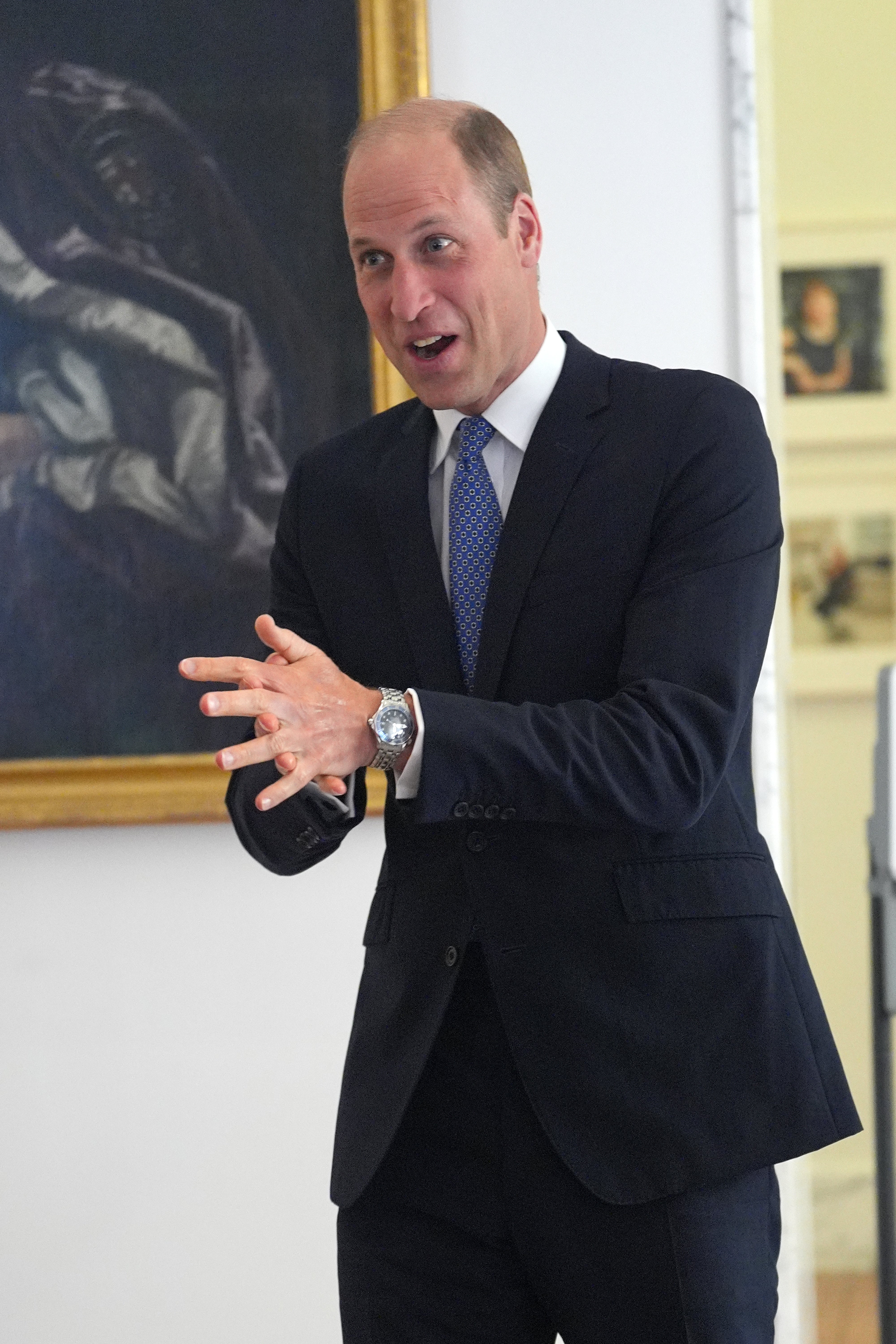 Prince William is carrying out a charity engagement today in London