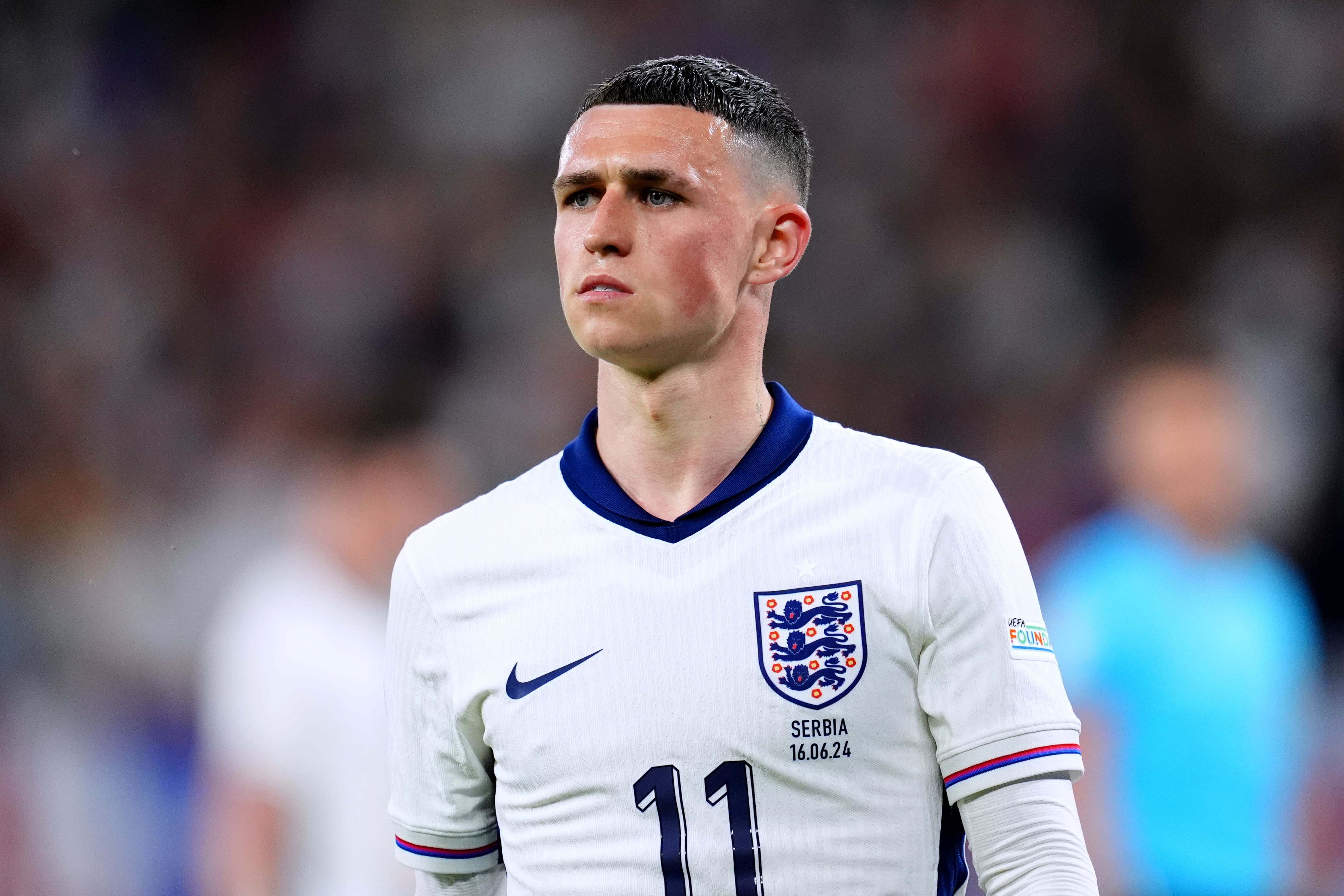 Phil Foden was quiet as England beat Serbia (Adam Davy/PA)