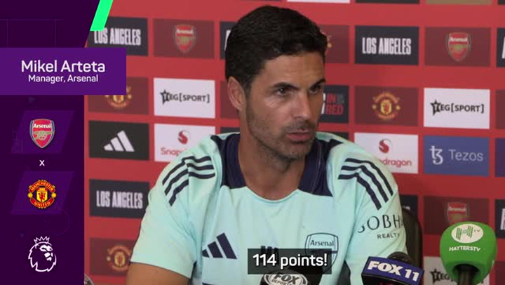 Arsenal ‘need 114 points’ to win Premier League title, jokes Arteta