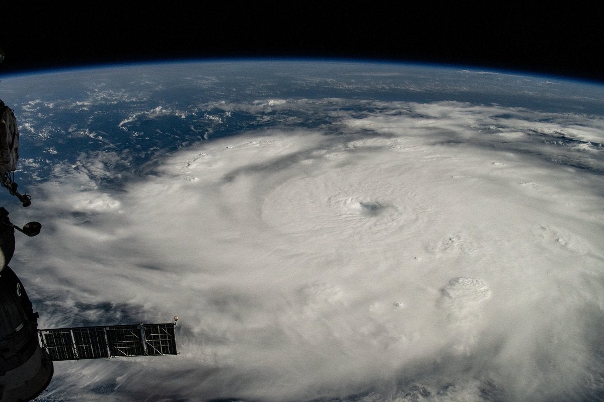 Hurricane Beryl pictured from the International Space Station on Monday as it raced through the Caribbean Sea