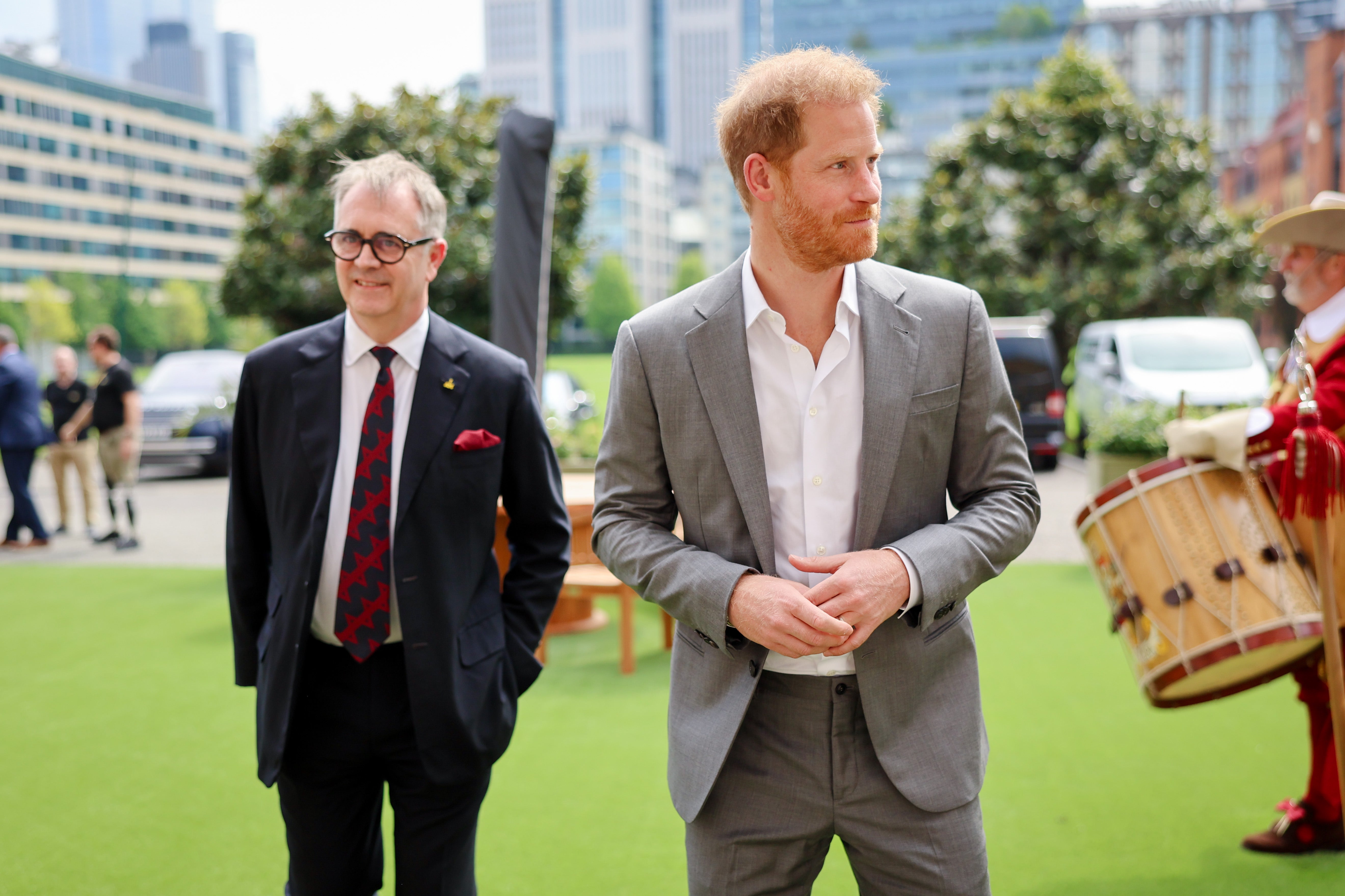 Dominic Reid OBE and Prince Harry