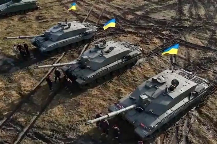 British Challenger 2 tanks in use by Ukraine