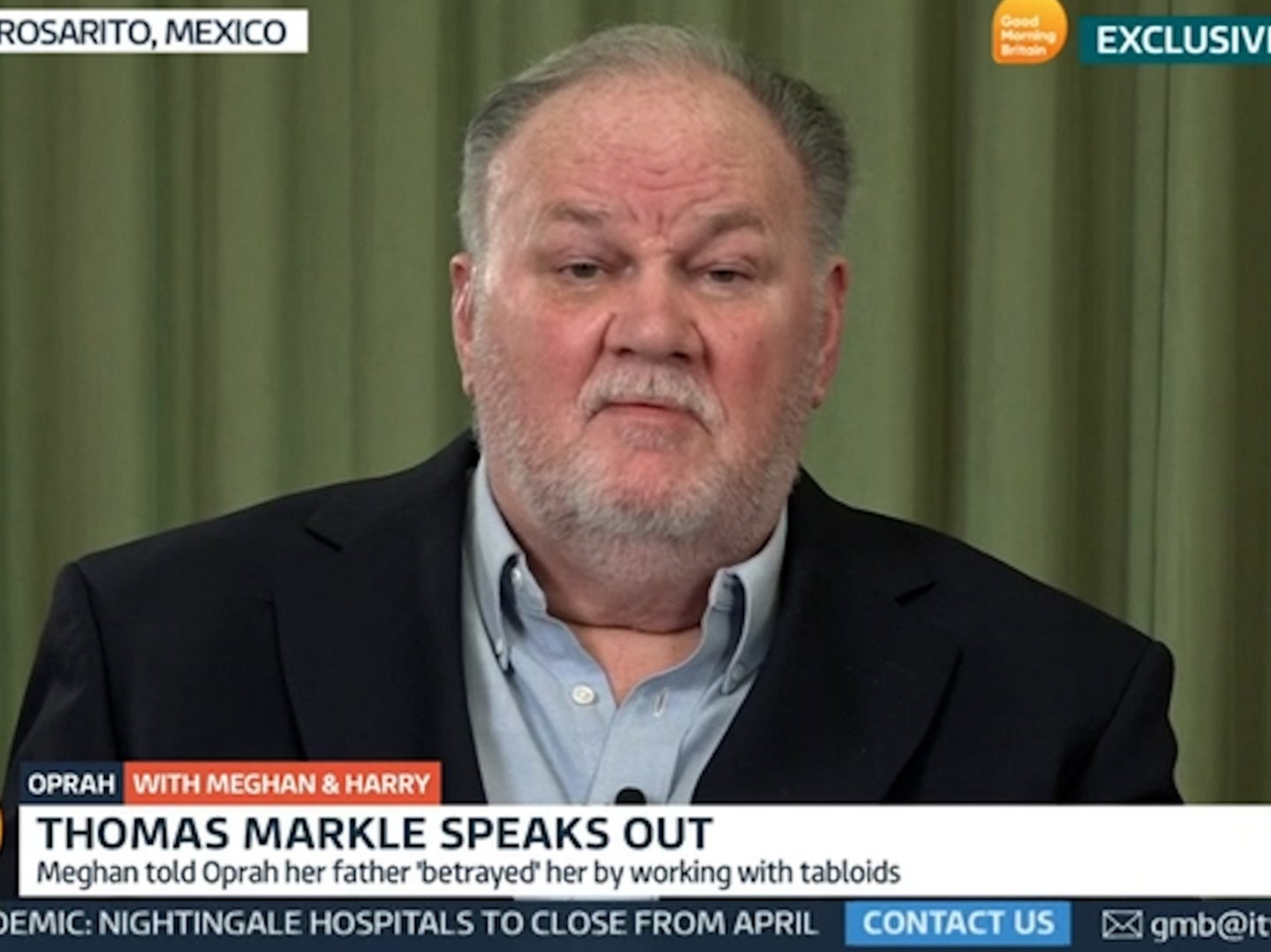 Thomas Markle claims he had a good relationship with Meghan prior to her romance with Prince Harry.