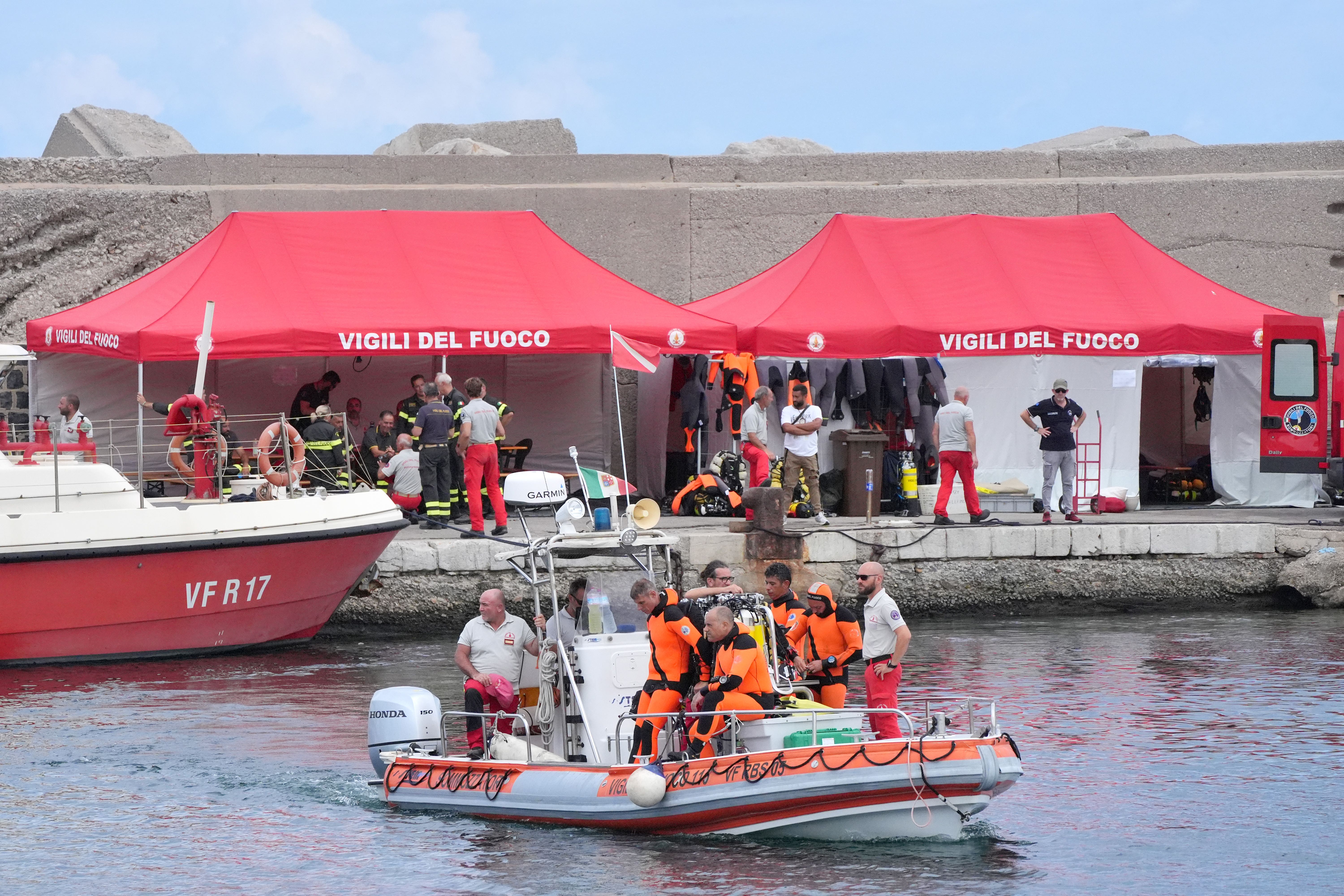 Four bodies were brought to shore by rescue teams on Wednesday