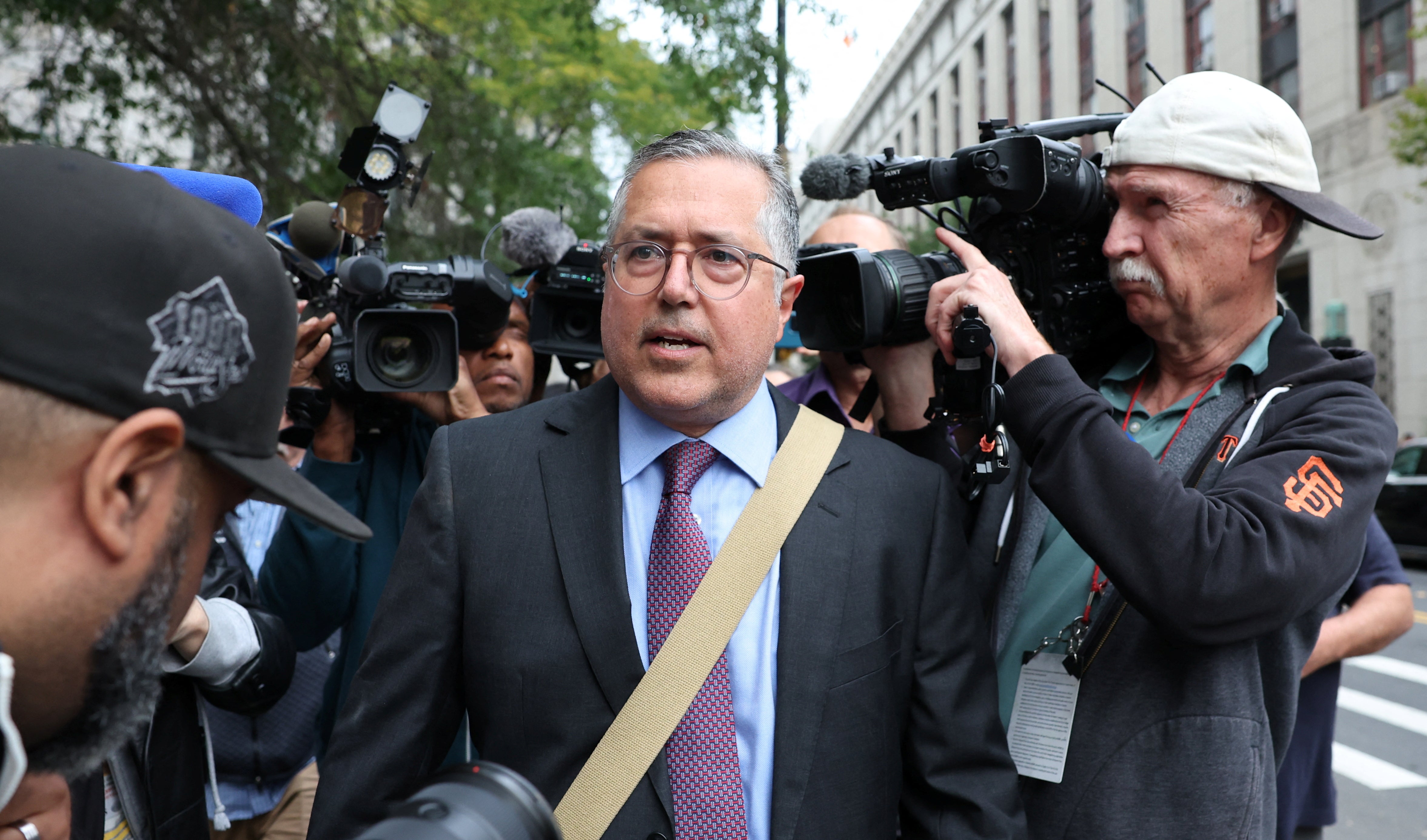 Attorney Marc Agnifilo arrives at United States Court in Manhattan after music mogul Sean "Diddy" Combs was arrested by federal agents in New York City,