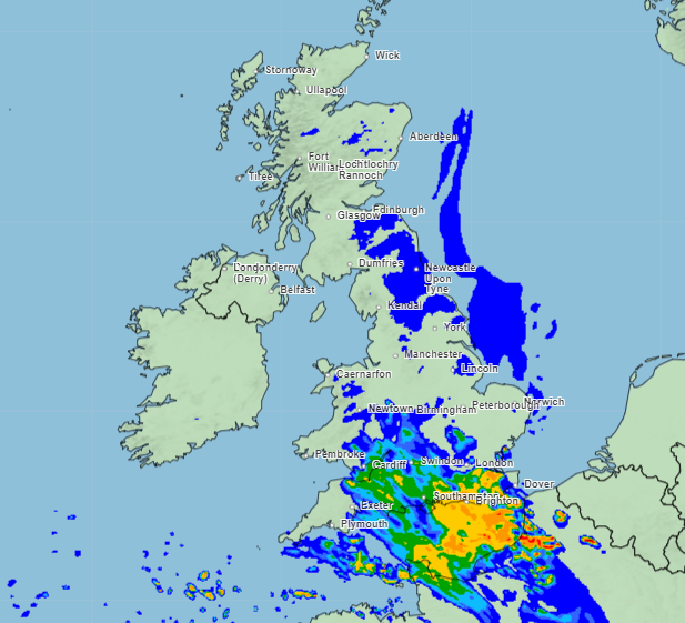 Heavy rain will enter from the south