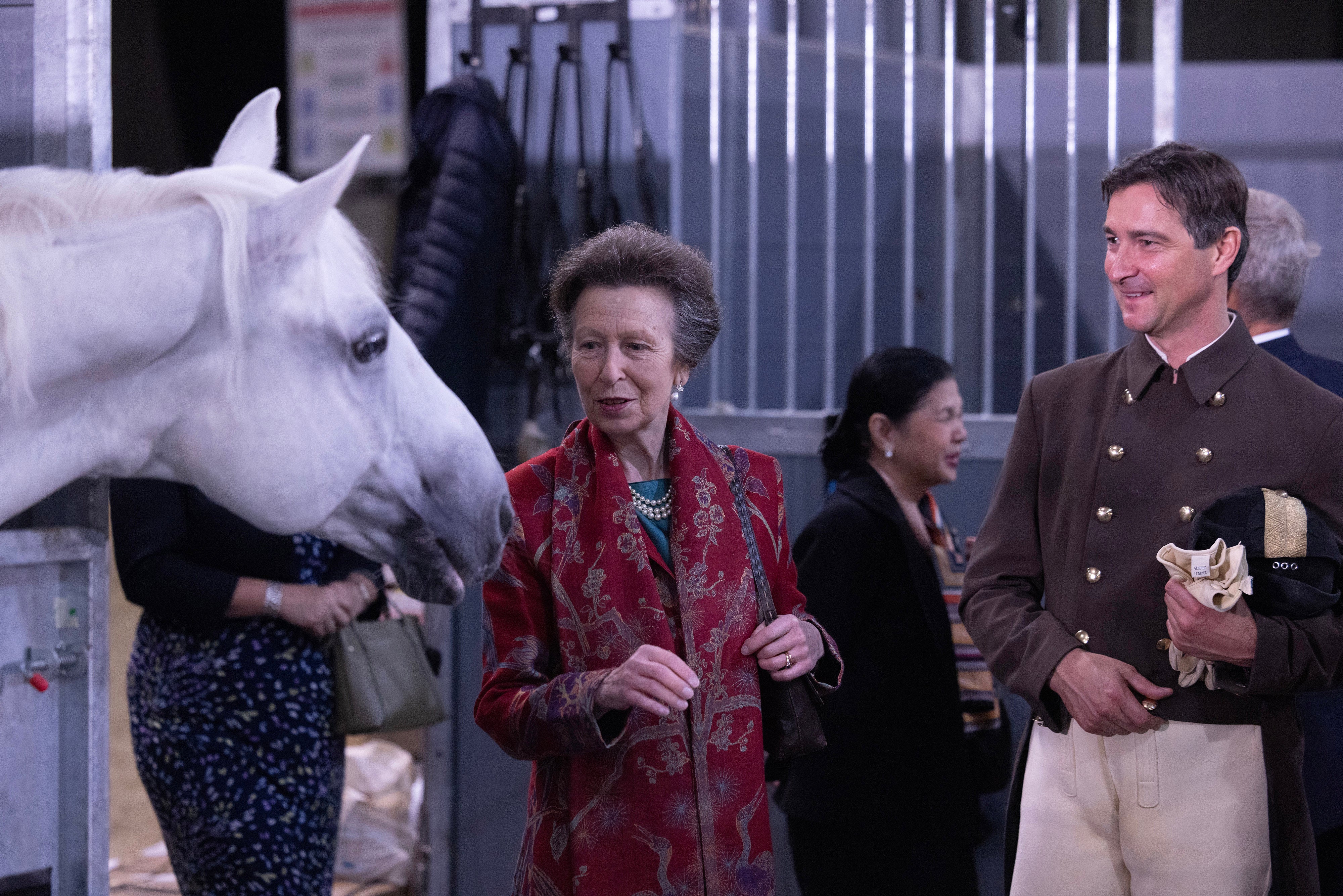 The Princess Royal attends the opening night of the Spanish Riding School tour at OVO Arena Wemble