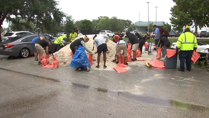 Florida residents fill sandbags as Hurricane Milton approaches after Hurricane Helene