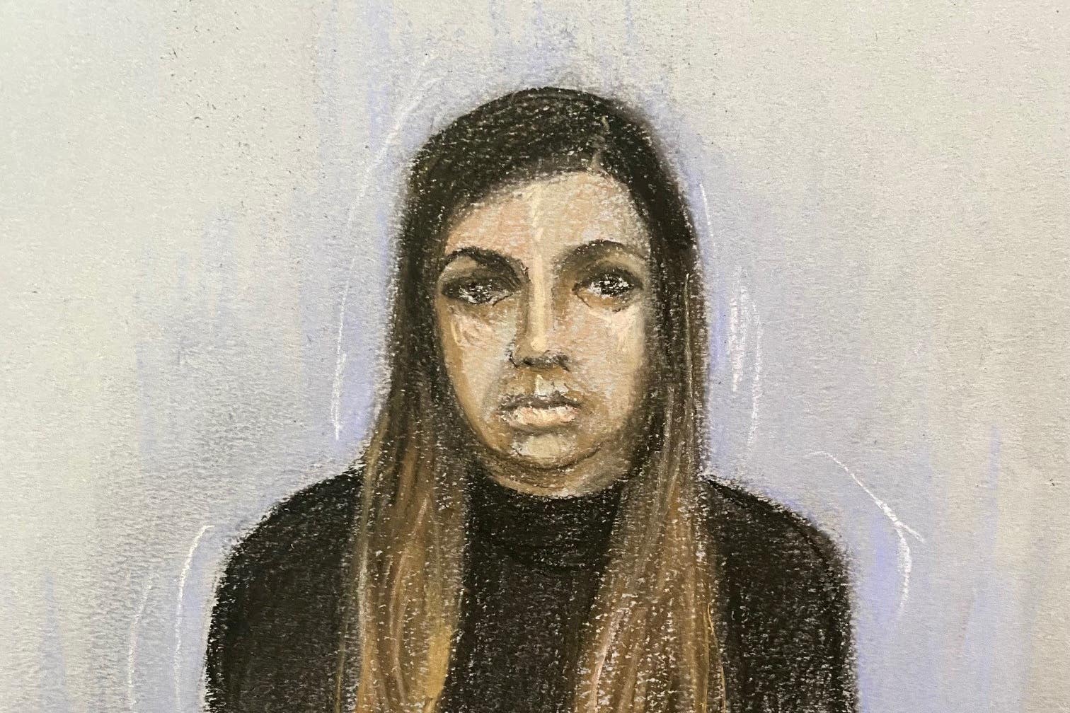 Sara Sharif’s stepmother Beinash Batool is on trial along with two others (Elizabeth Cook/PA)