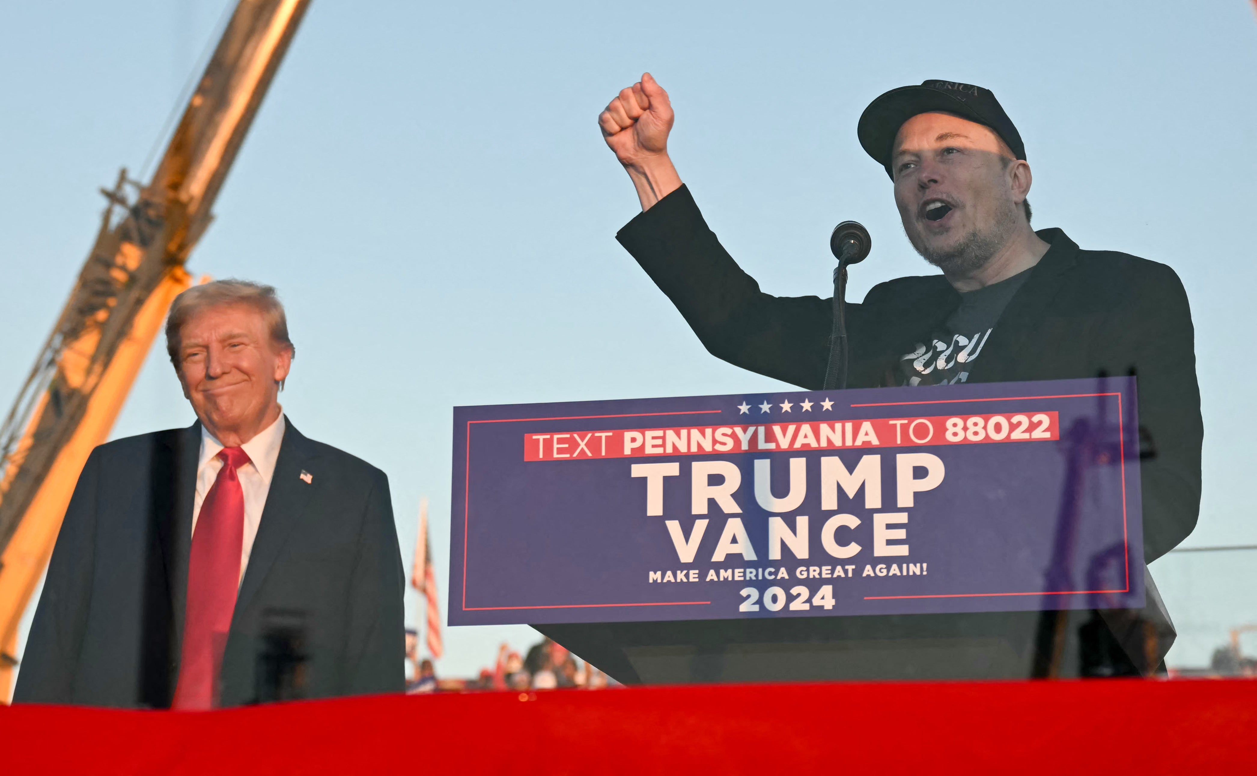 Elon Musk campaigns with Donald Trump. Some of the canvassing reported by Musk’s America PAC could be fraudulent in Arizona and Nevada, a new report reveals