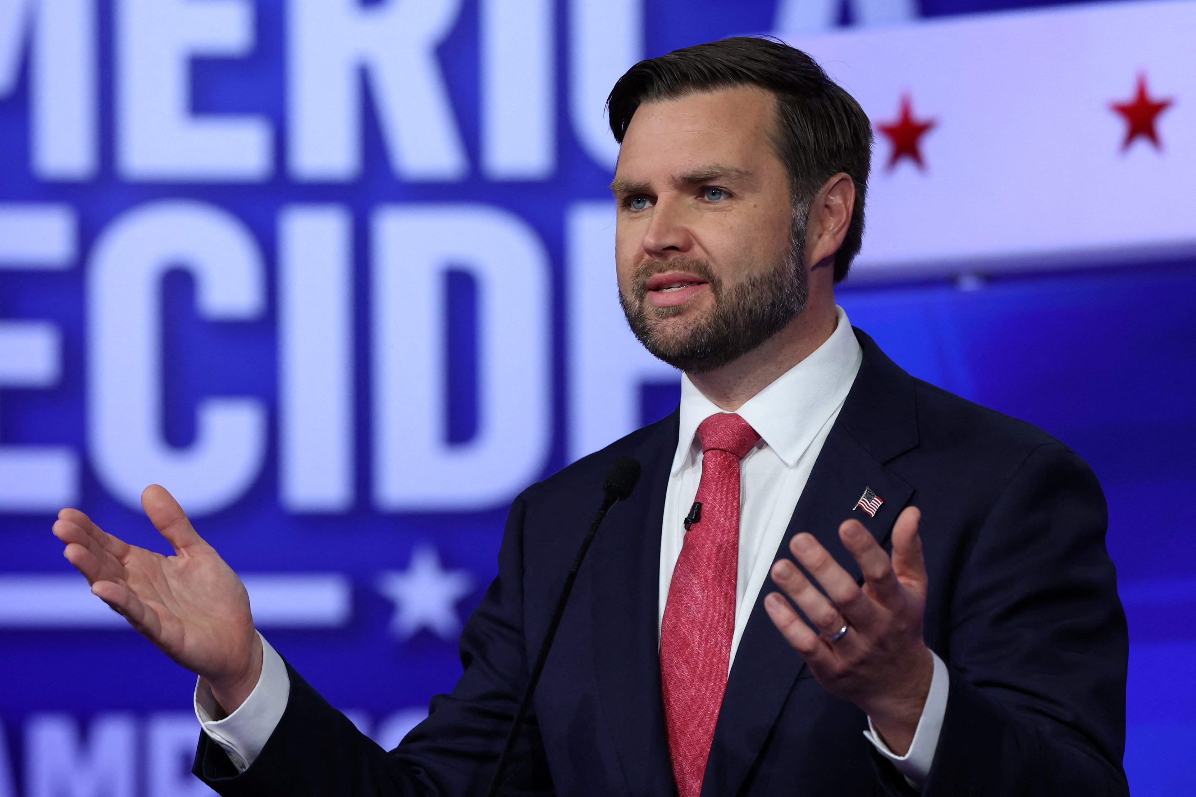 Republican vice presidential nominee JD Vance