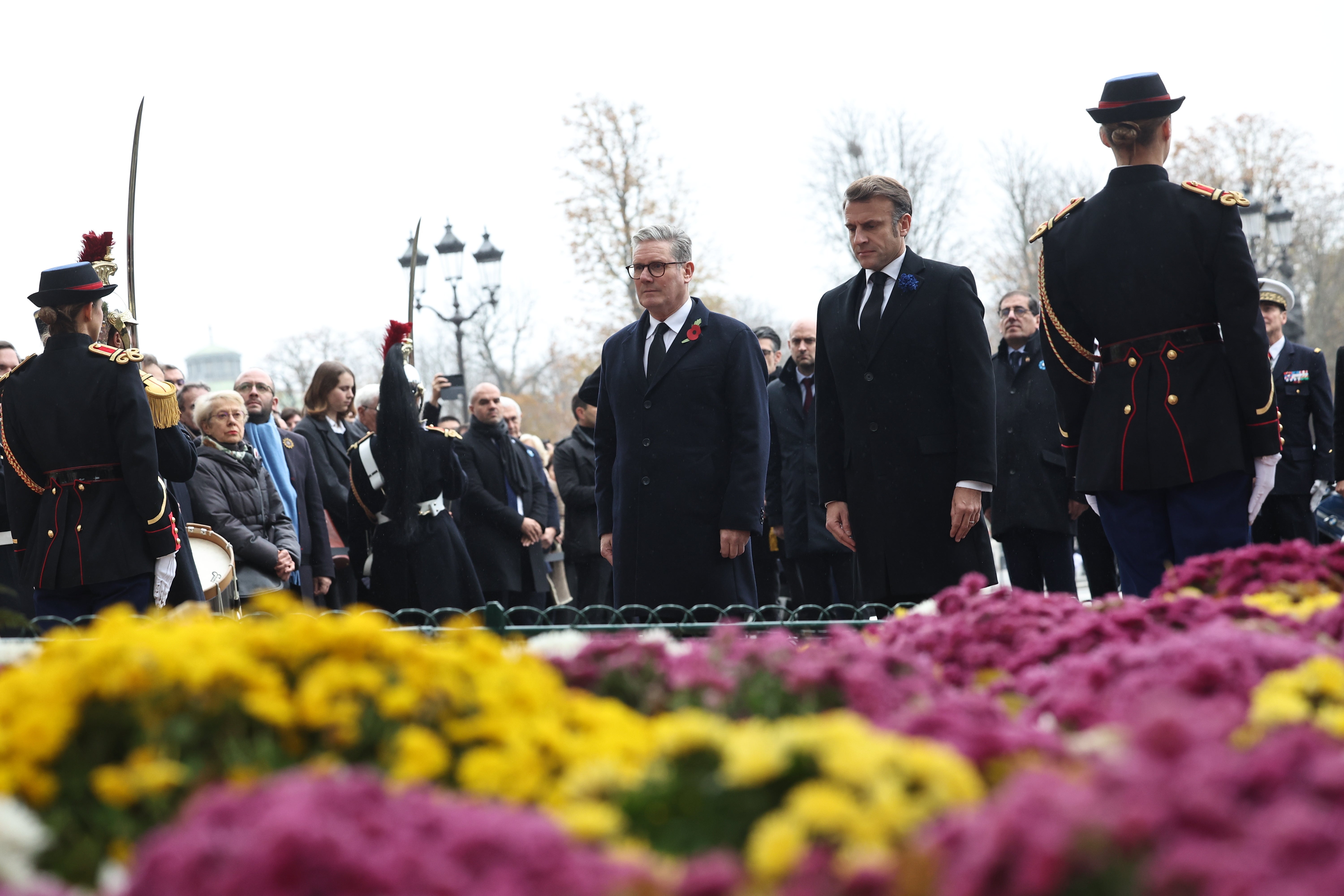 The two leaders observed a minute’s silence