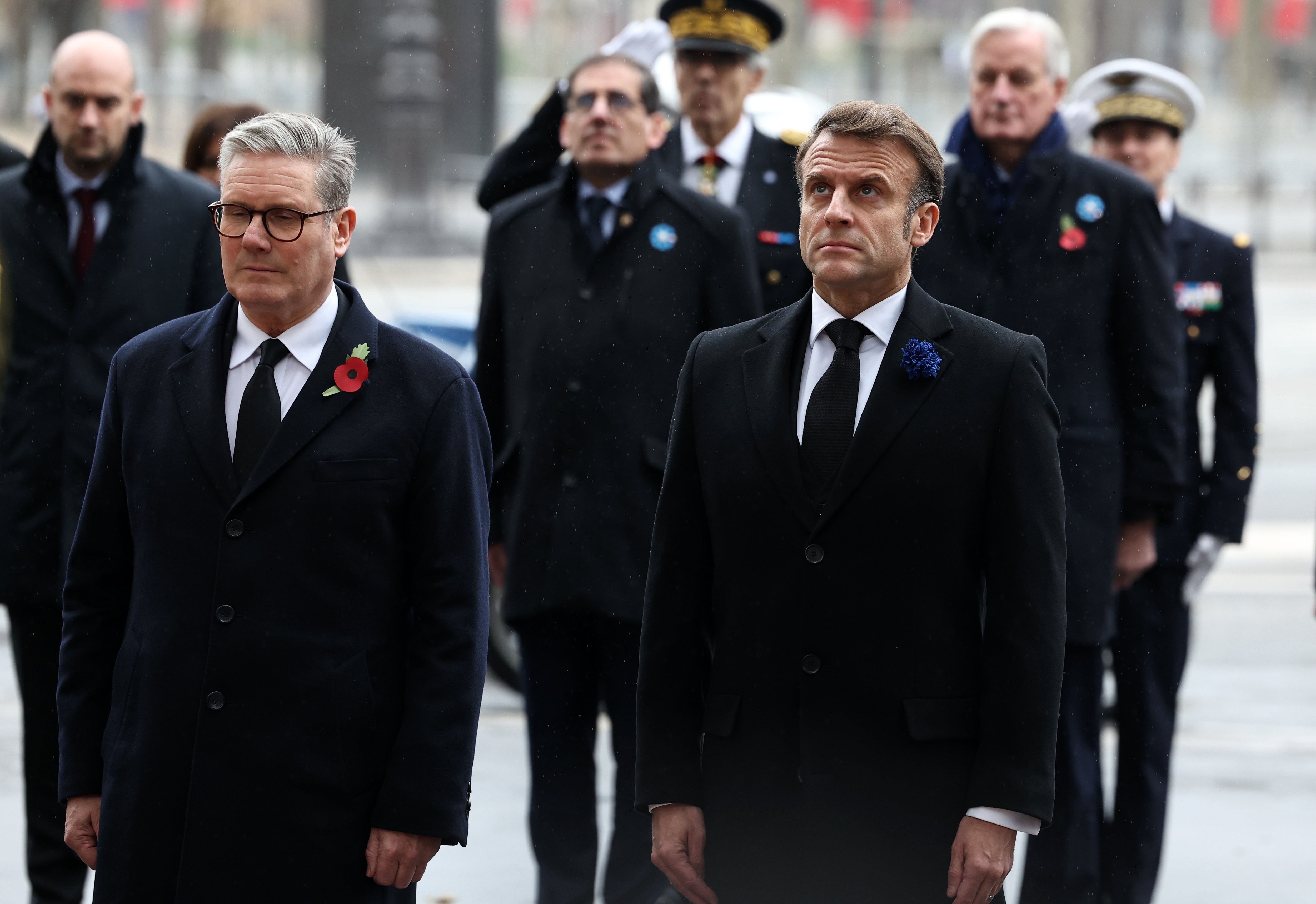 It is the first time a British prime minister has travelled to France for Armistice Day since 1944