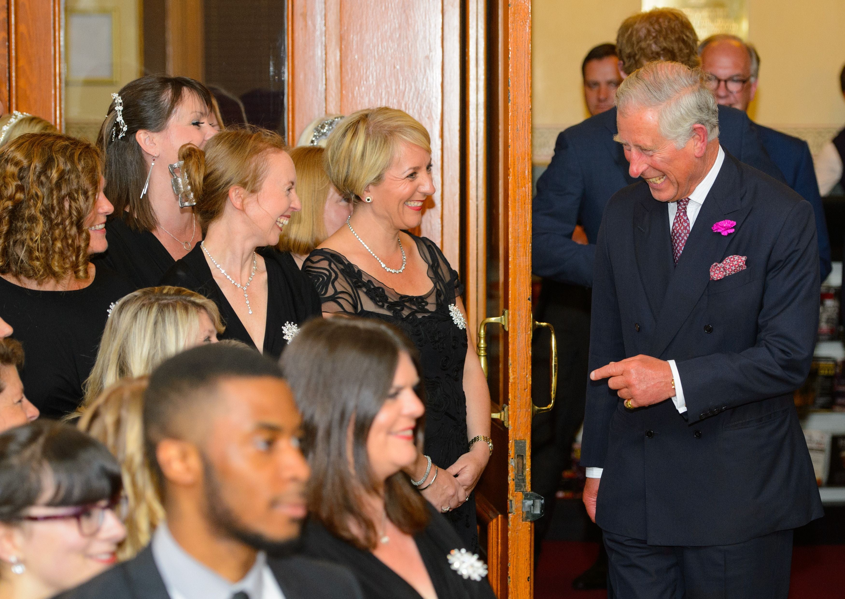 King meets the Military Wives' Choir in 2014