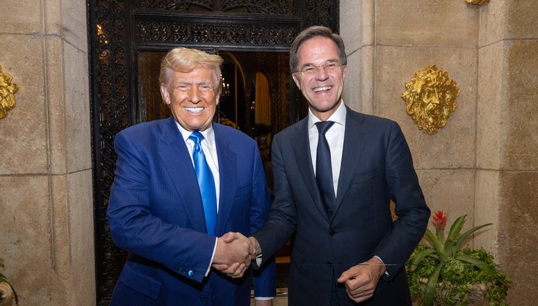 Nato general secretary Mark Rutte has travelled to Donald Trump’s 126-room Mar-a-Lago