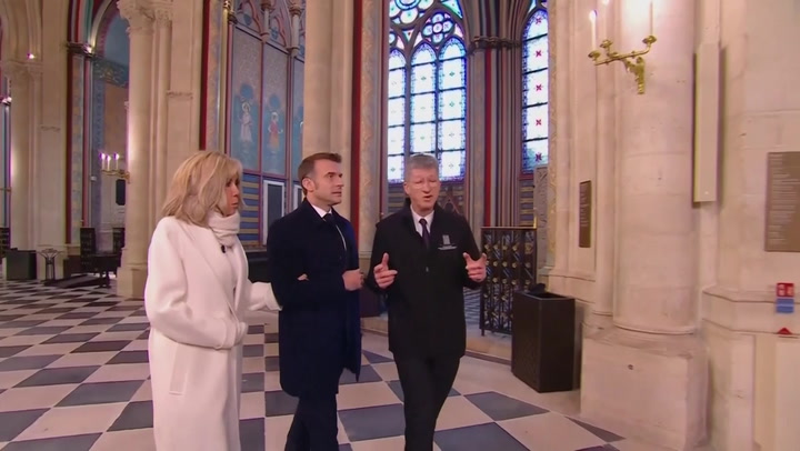 Video: First look inside renovated Notre Dame Cathedral after devastating fire