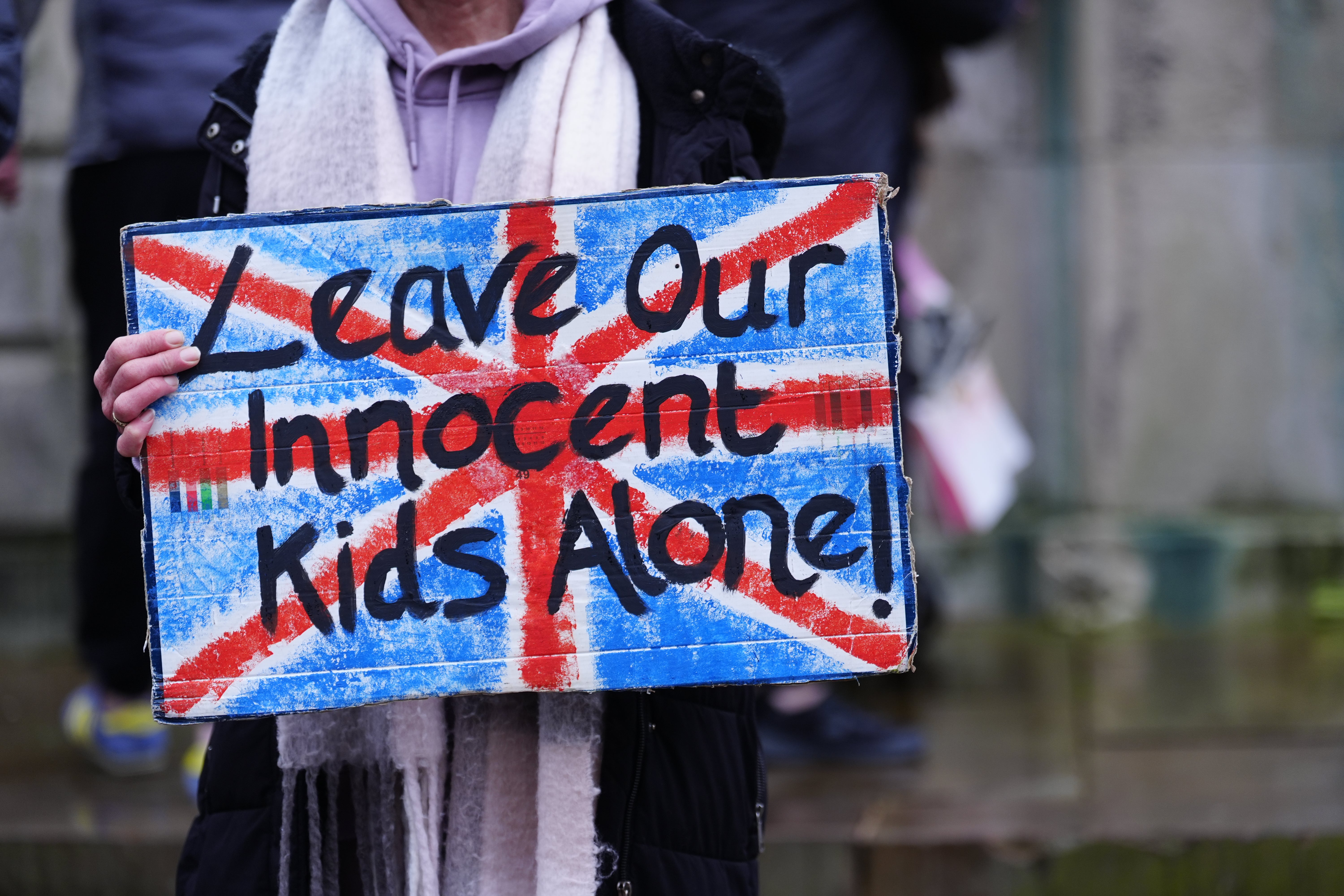 The woman is standing outside Liverpool Crown Court