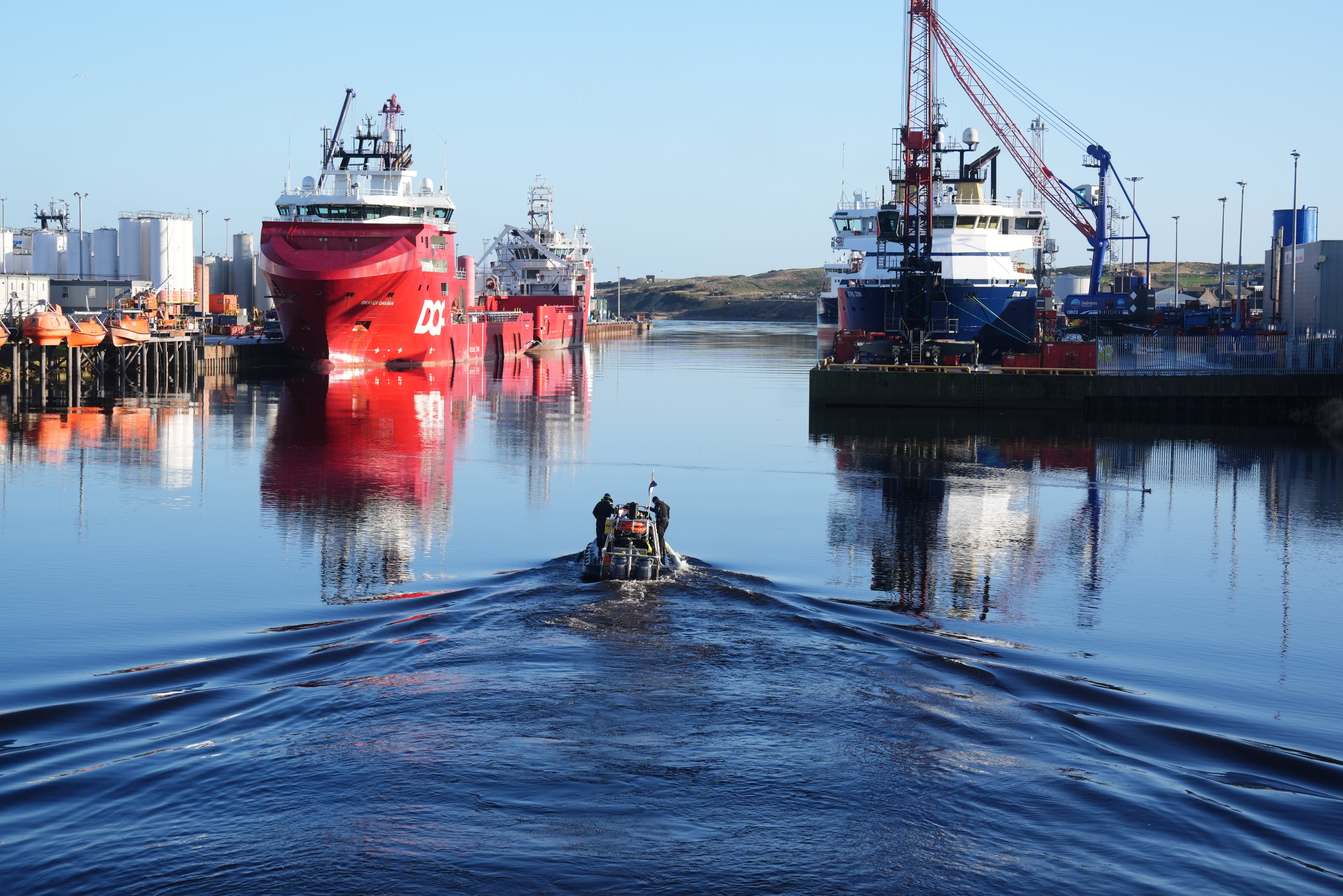 Police are continuing to search the River Dee and harbour areas in Aberdeen