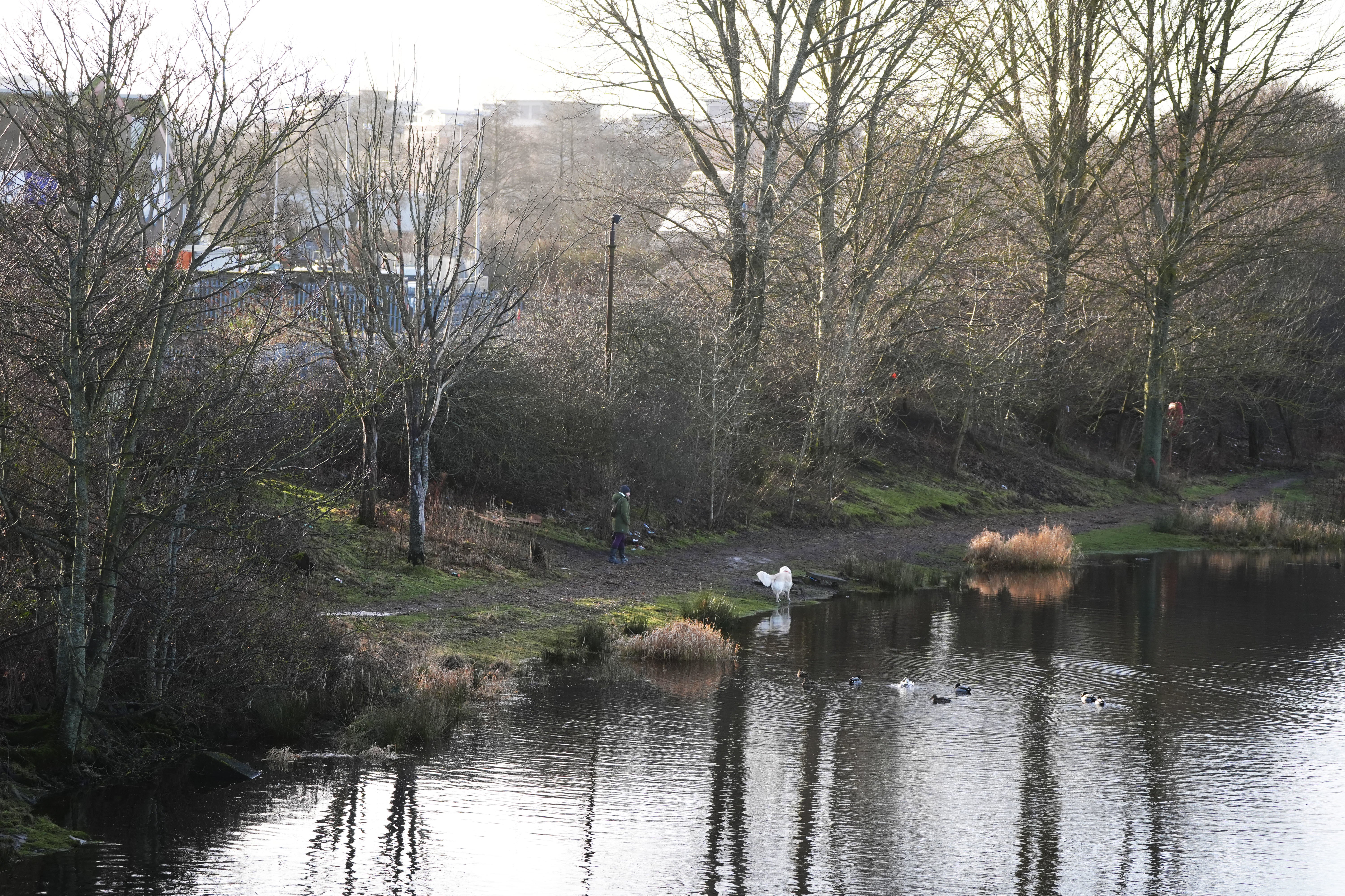 The path where the sisters were last seen, next to the River Dee in Aberdeen