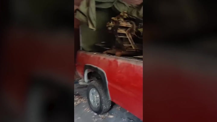 IDF shares video claiming to show vehicle loaded with explosives under Lebanon mosque