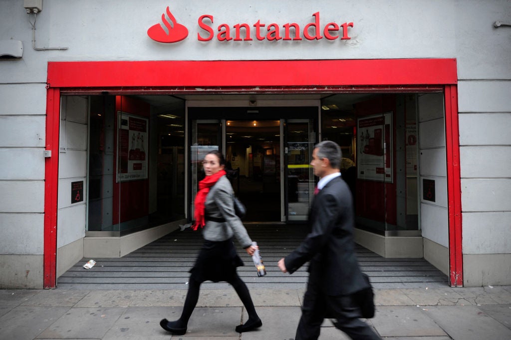 Santander has become a regular on the British high street