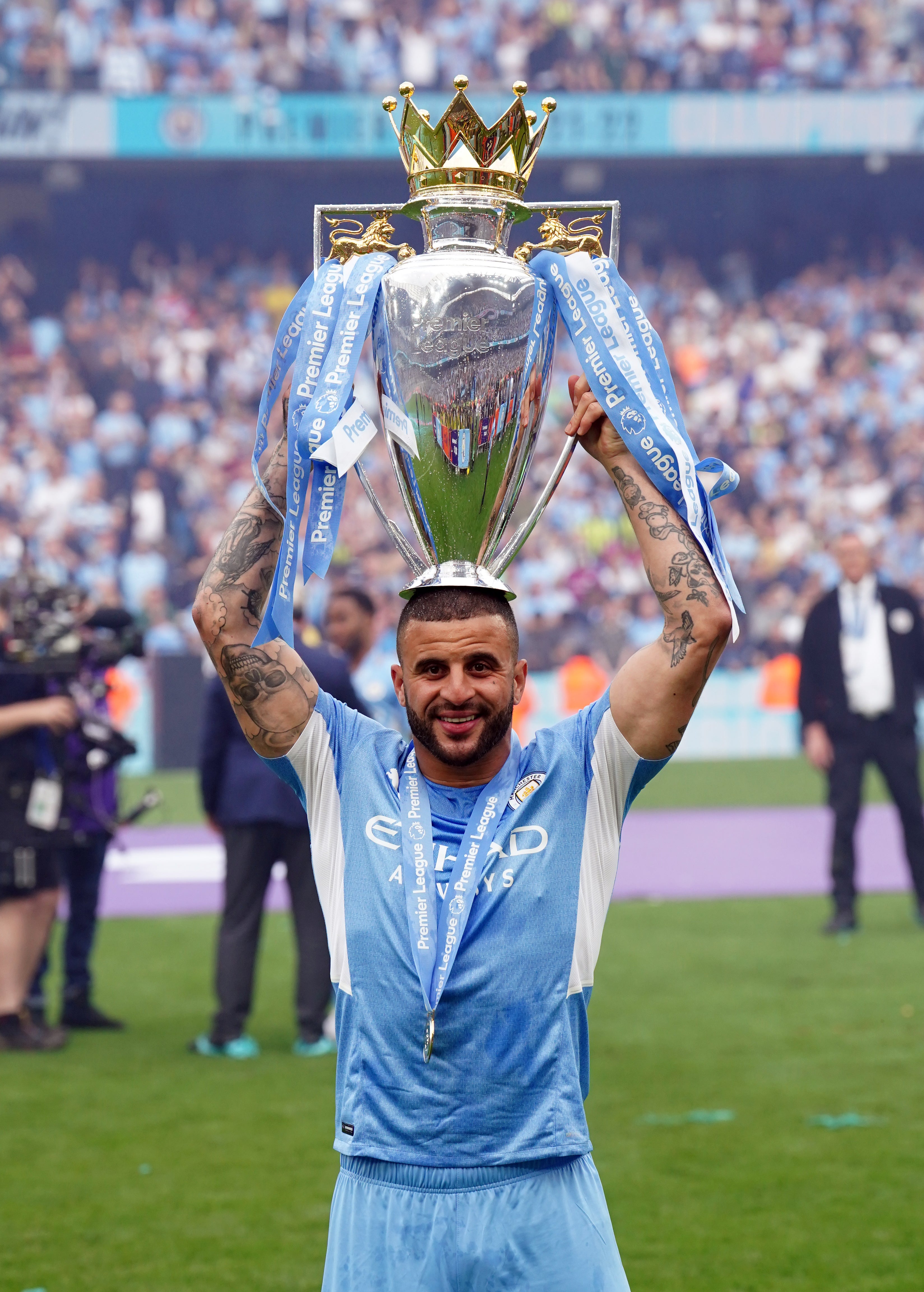 Walker has won six Premier League titles at City