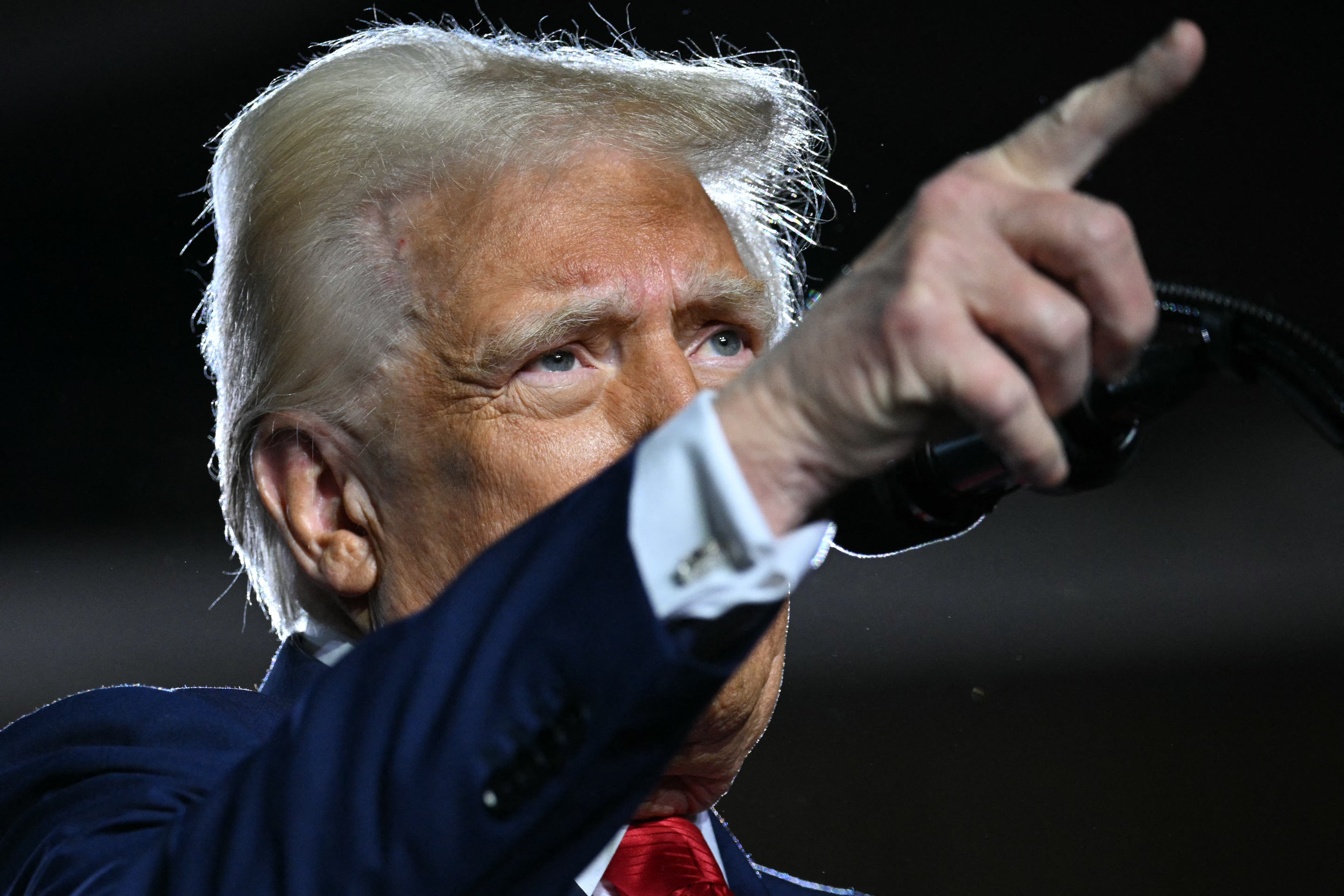 President Donald Trump delivers remarks in Las Vegas at the weekend