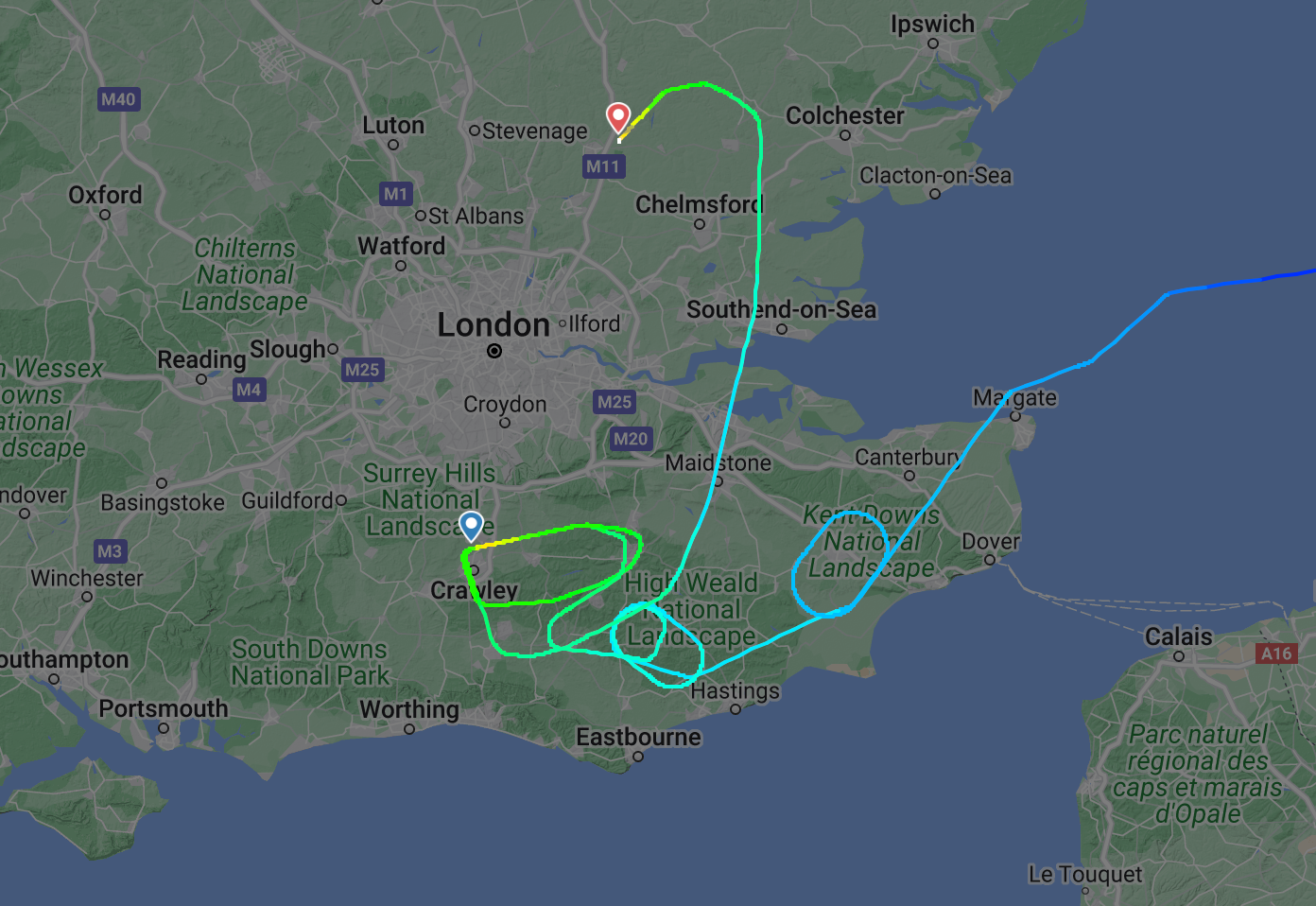 Gatwick, the busiest single-runway airport in the world, has had two diversions of arriving aircraft on New Year’s Day