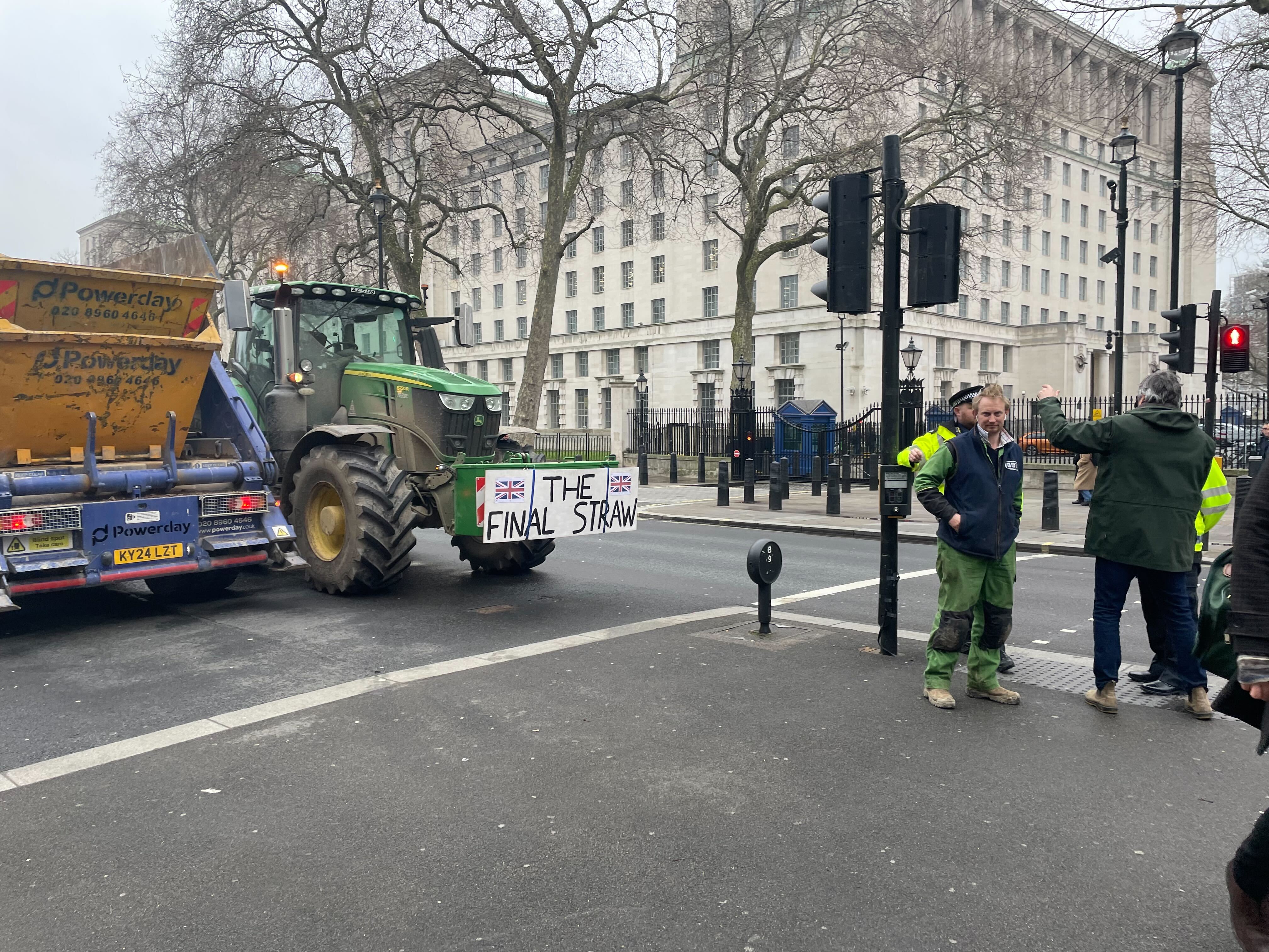 Farmers are expected to gather ahead of speeches at 1pm