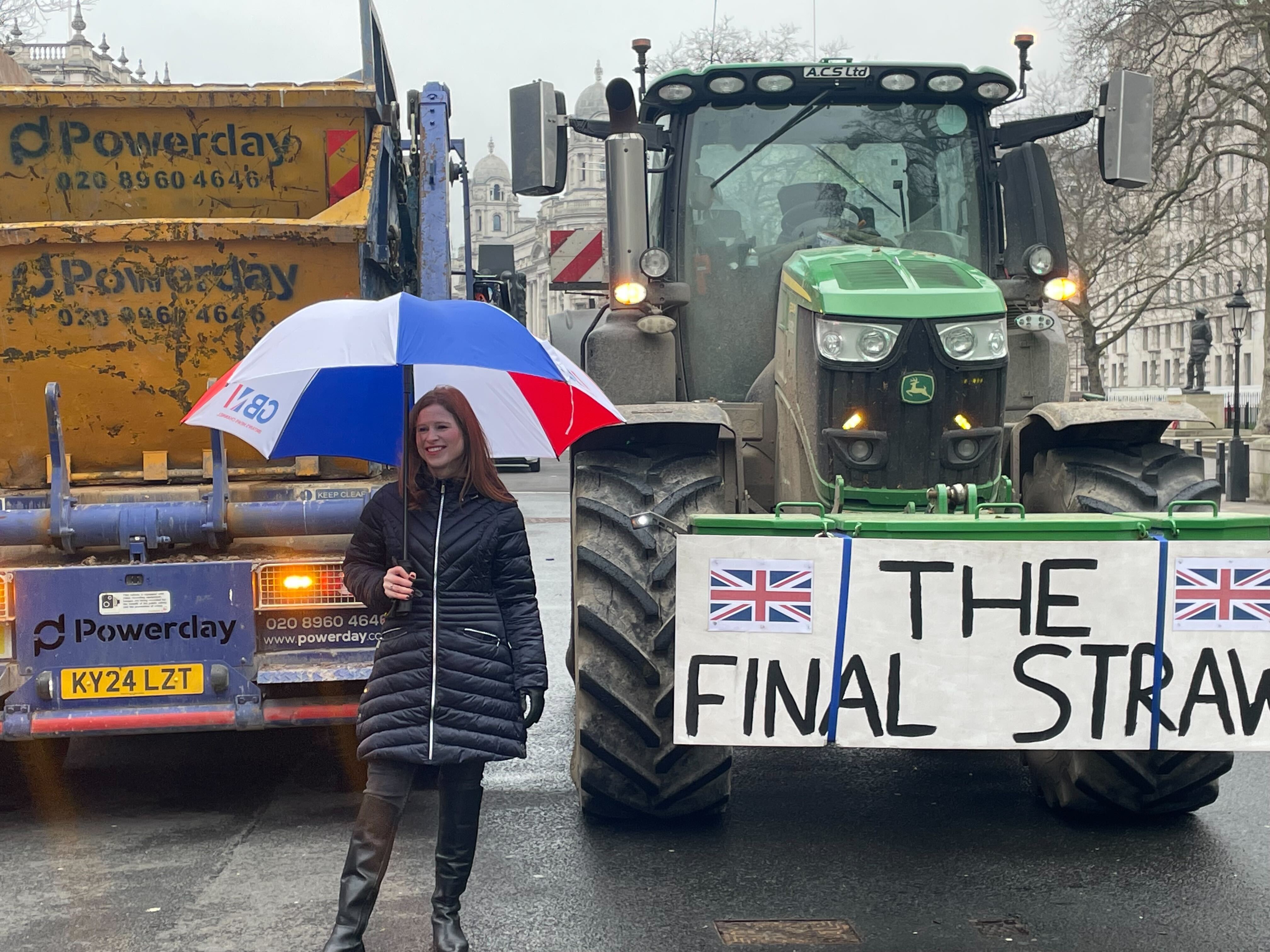 Tractors start to arrive in Whitehall