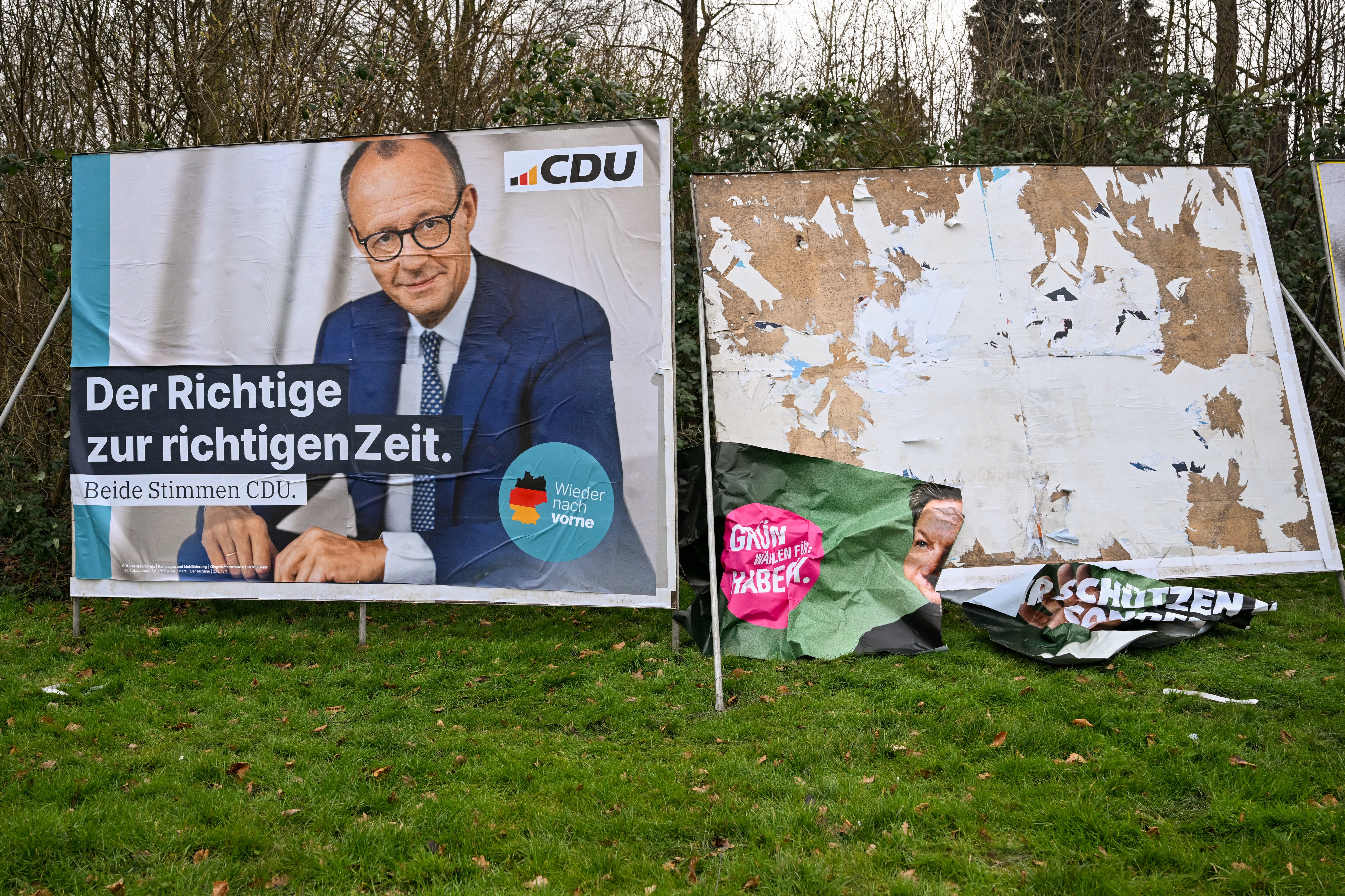 An election campaign poster featuring the Germany's Christian Democratic Union