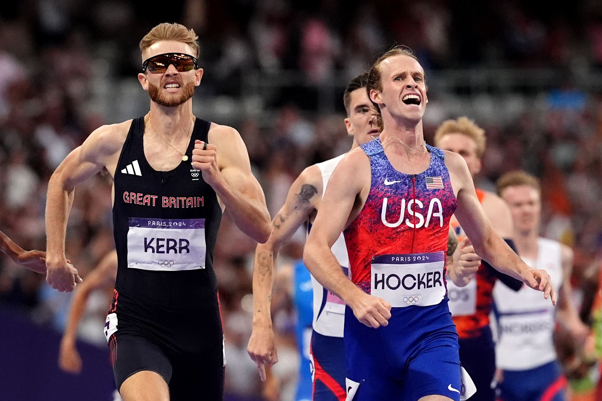 Josh Kerr was pipped on the line by Cole Hocker in a 1,500m thriller at last year’s Olympics