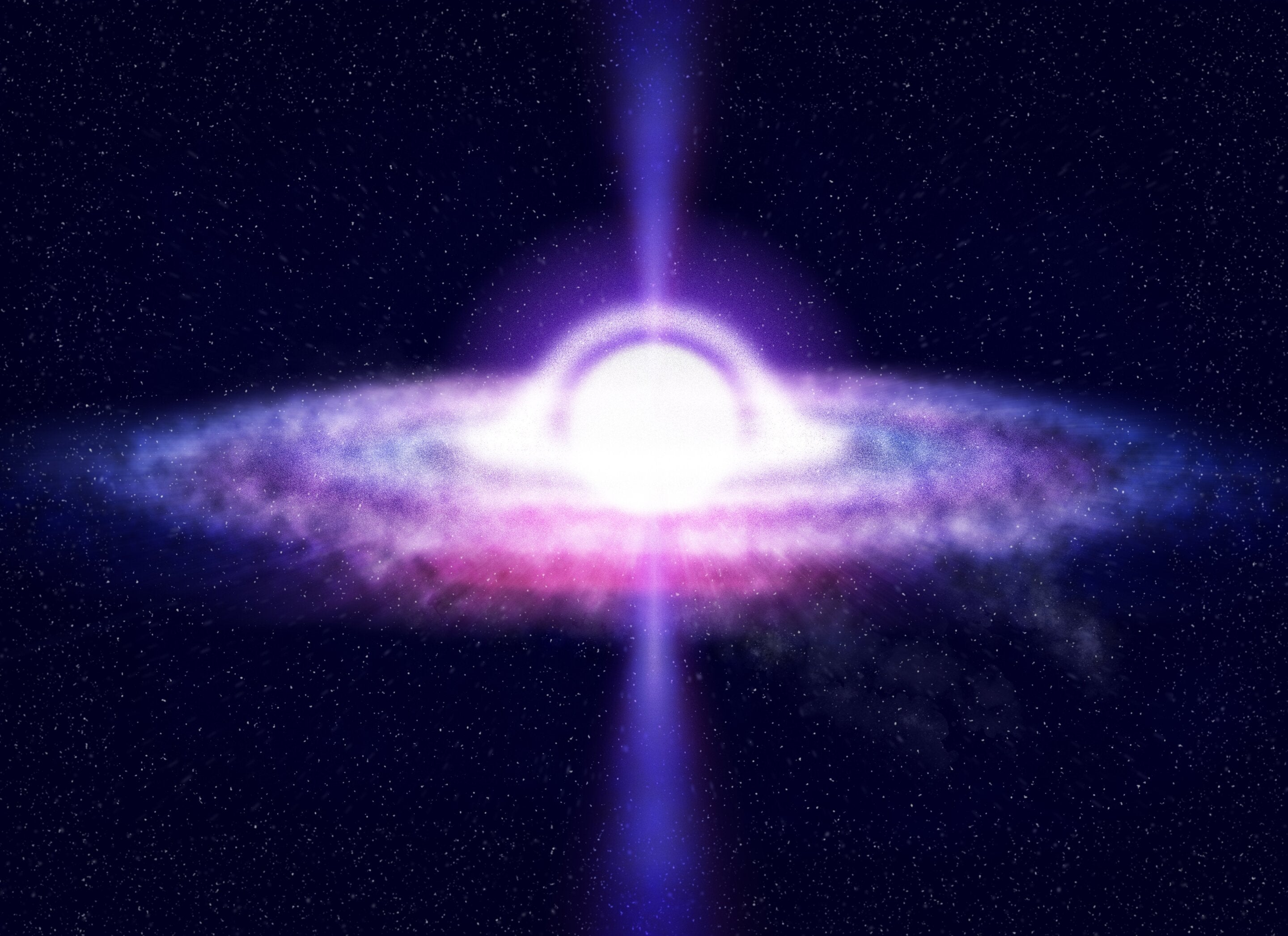 Digital impression of white hole