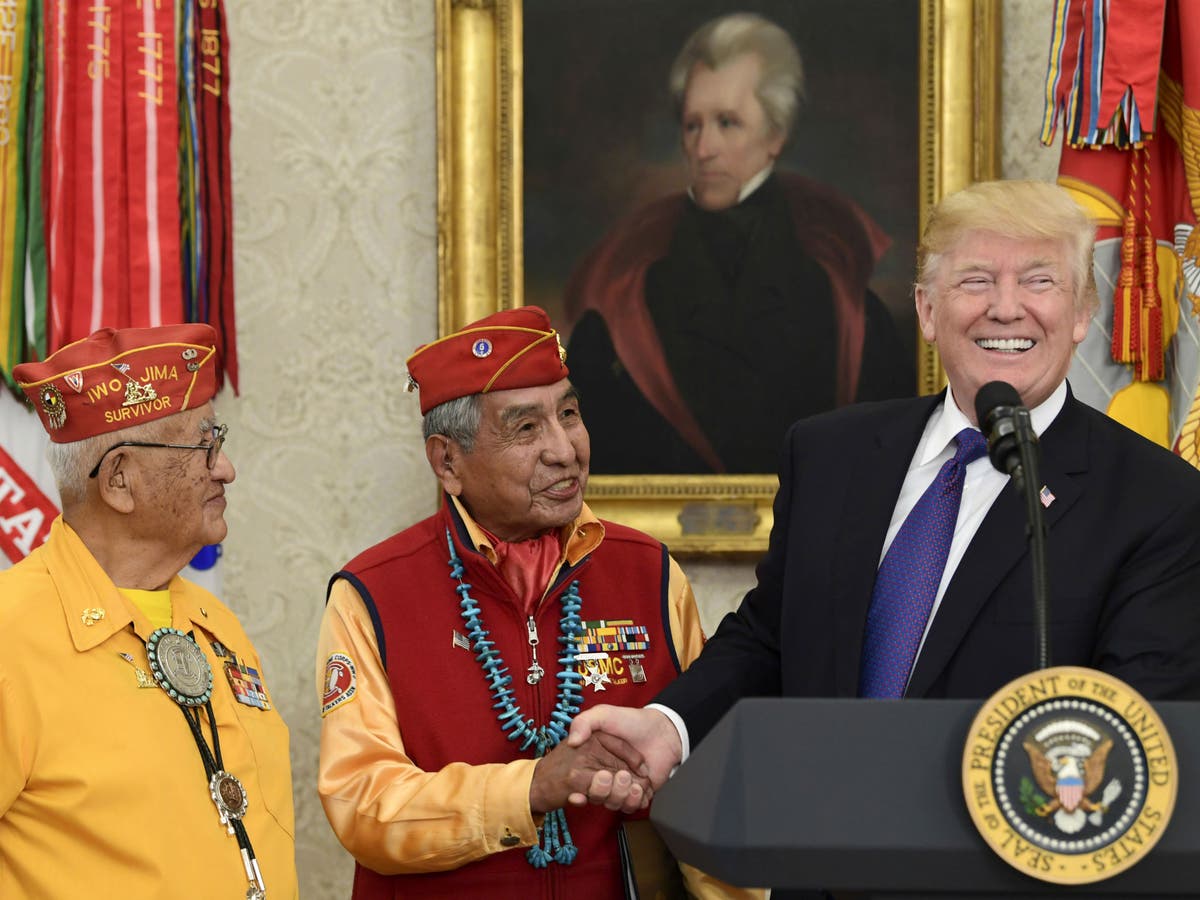 Military cuts pages about Native American code talkers to comply with Trump DEI order